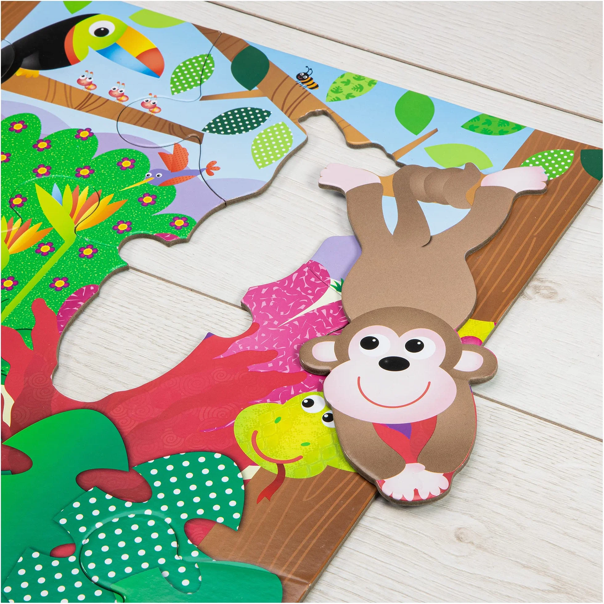Galt Toys, Giant Floor Puzzle - Jungle, Floor Puzzles for Kids, Ages 3 Years Plus