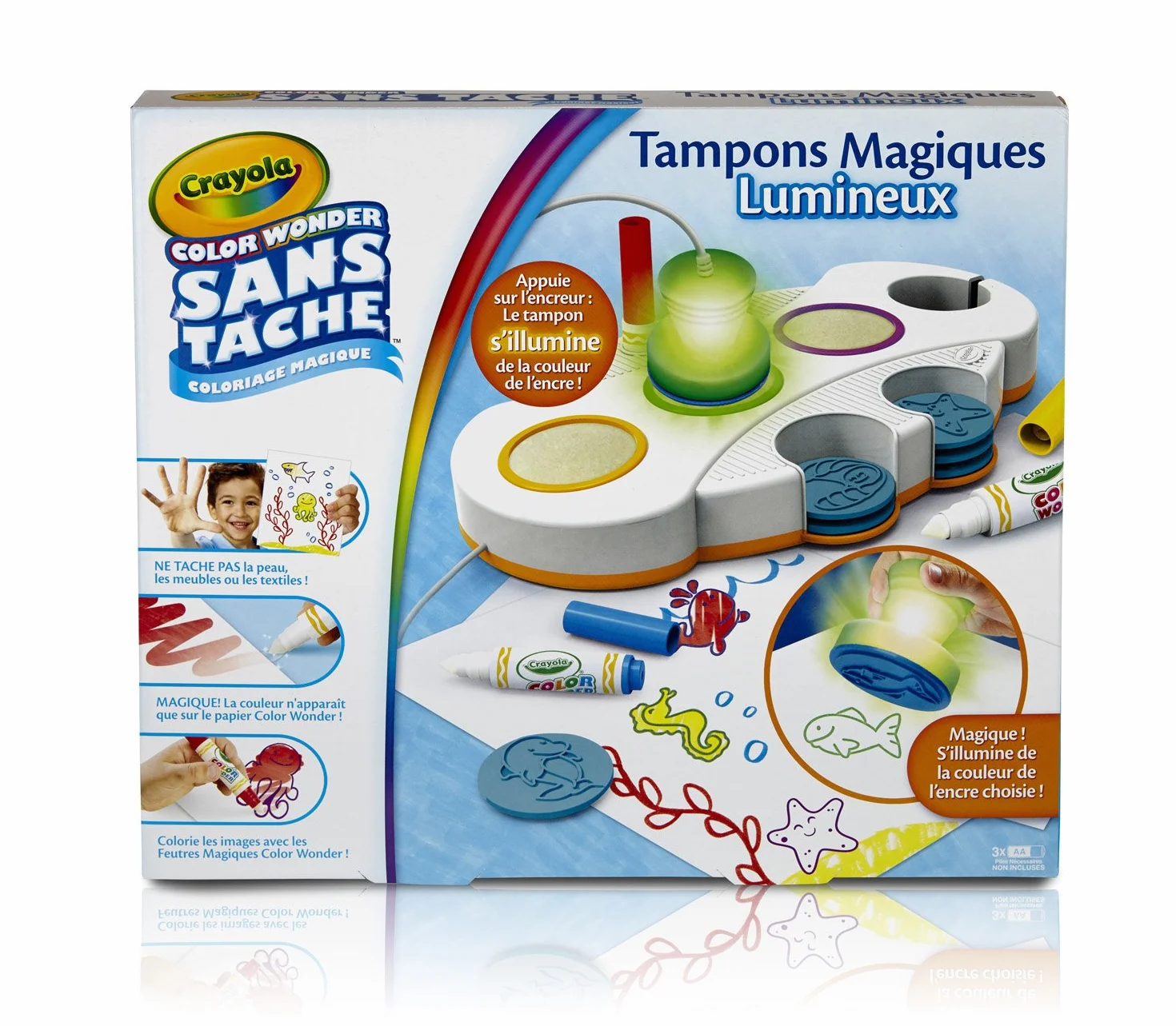 CRAYOLA 75-2589-E-000 magiczna pieczątka bez plam, niebieska