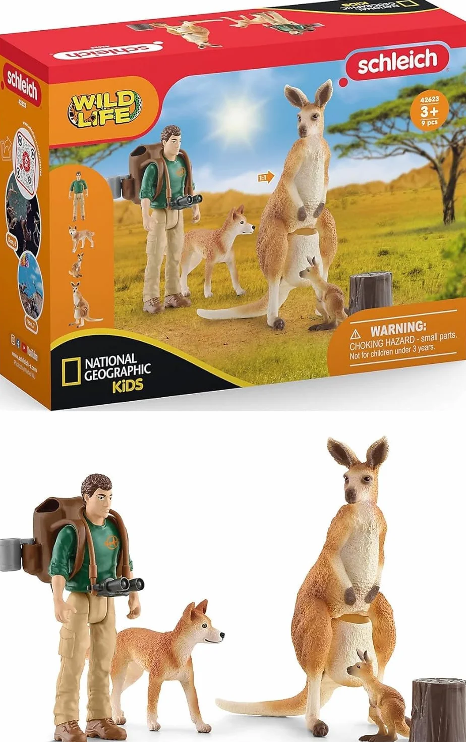 schleich 42623 Outback przygoda Nat Geo, dla dzieci od lat 4, Wild Life - zestaw do zabawy