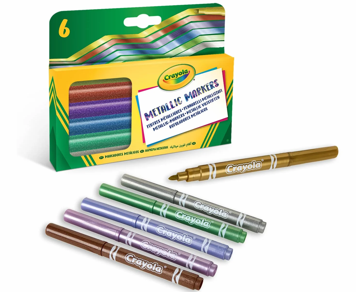 CRAYOLA - Super zestaw markerów, wartość artystyczna i rzemieślnicza, artykuły do kolorowania domu i powrotu do szkoły, prezent dla dzieci, od 6 lat