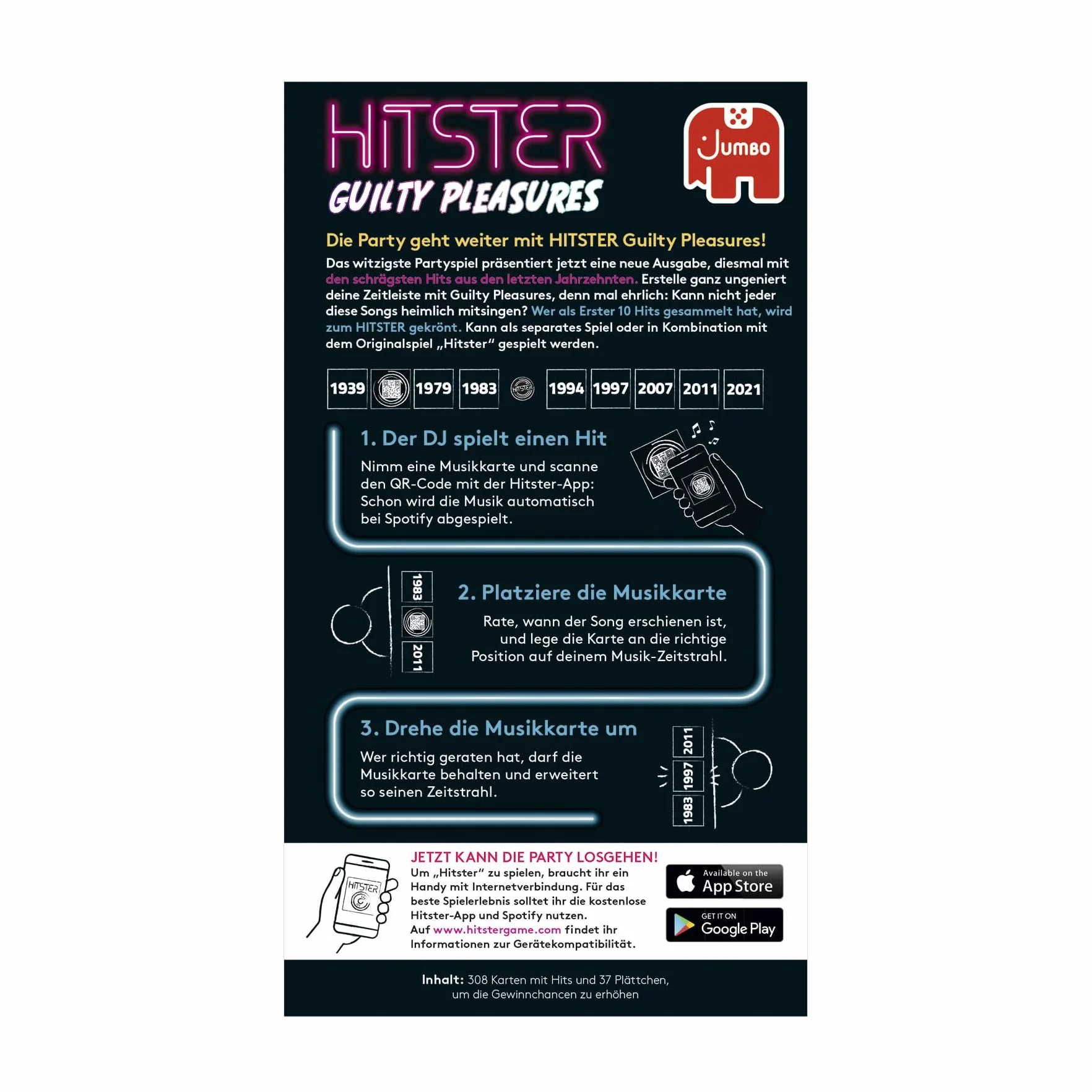 Hitster - Guilty Pleasures: muzyczna gra imprezowa