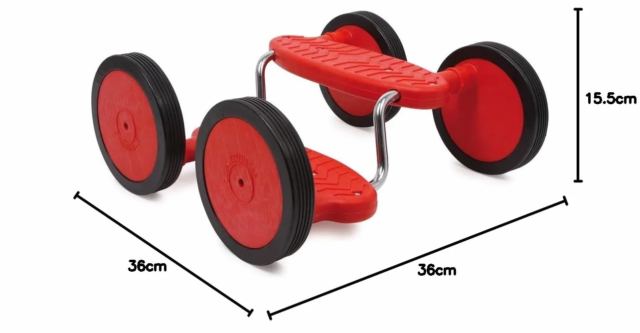 Small Foot Pedał Roller Rotini z tworzywa sztucznego i metalu, ćwiczy motorykę i zmysł równowagi, od 5 lat, 4912