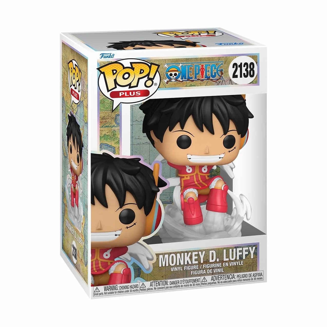 Funko Pop! Plus: One Piece 1 - Monkey D. Luffy - (Egg) - Figurka kolekcjonerska z winylu - pomysł na prezent - Oficjalny towar - Zabawki dla dzieci i dorosłych - Anime Fans