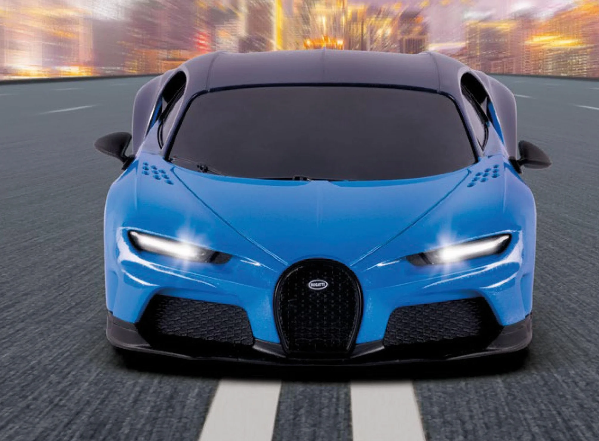 Revell Control I RC Scale Car Bugatti Chiron I skala 1:24 I pilot zdalnego sterowania 2,4 GHz, przednie oświetlenie LED, prędkość 10 km/h, długość 198 mm, od 8 lat