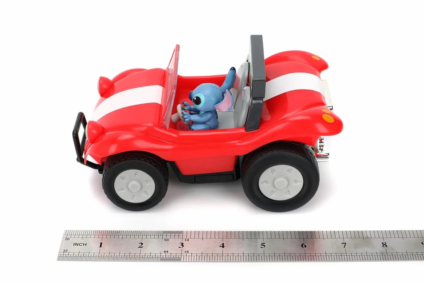 Jada 9336369314R00 Disney Stitch Samochód zdalnie sterowany Buggy w skali 1:24 (ok 19 cm);funkcja turbo