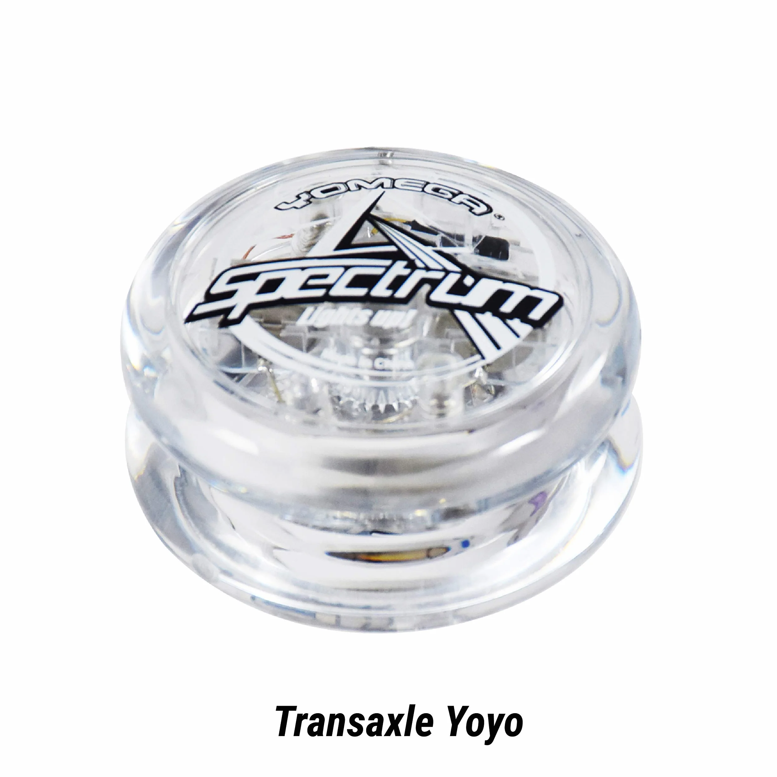 Yomega Spectrum Świecąca kula ognia Transaxle YoYo ze światłami LED dla średniozaawansowanych i zaawansowanych + 2 struny