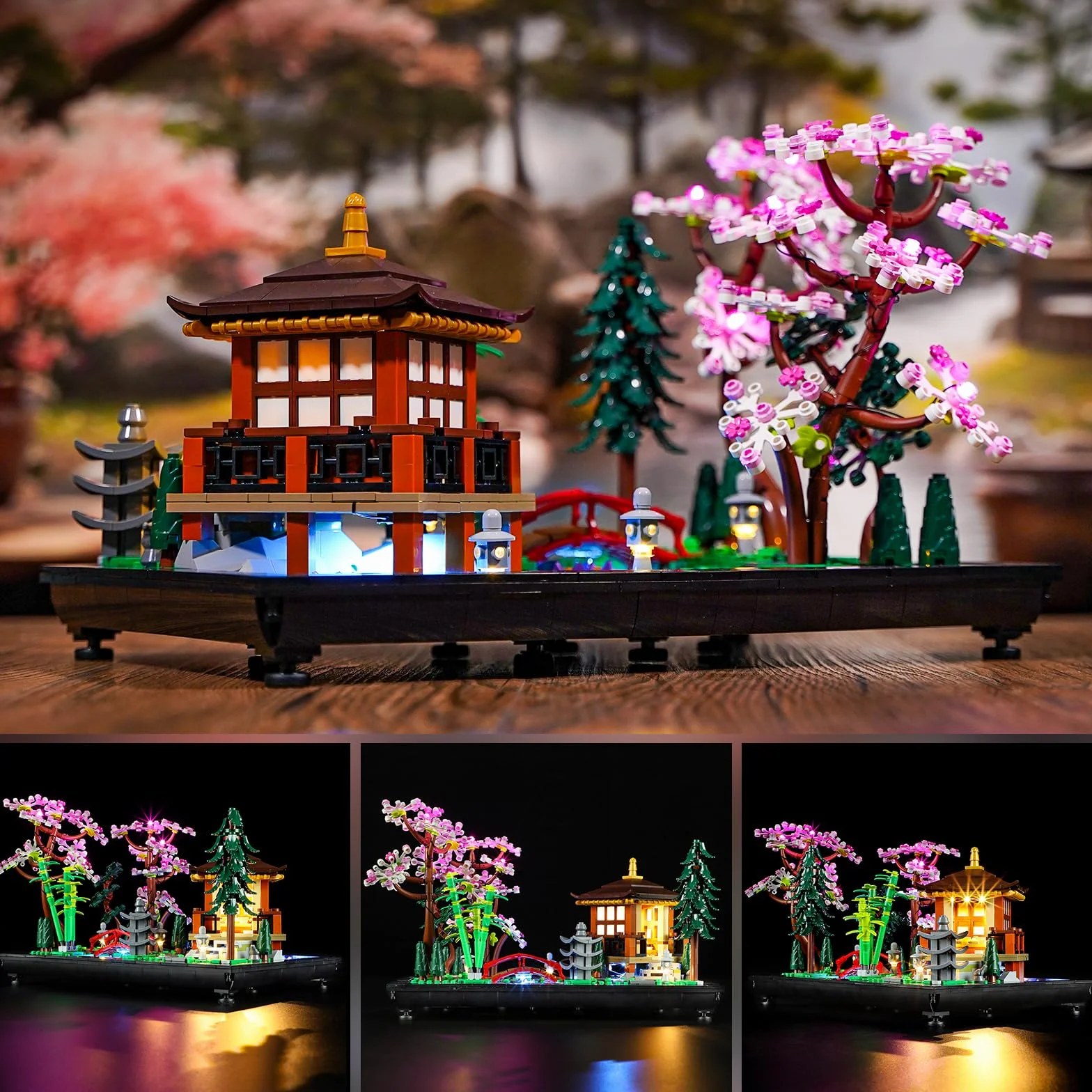 YEABRICKS Oświetlenie LED do modelu Lego-10315 Ikony Ogrodu Ciszy (zestaw Lego nie jest w zestawie)
