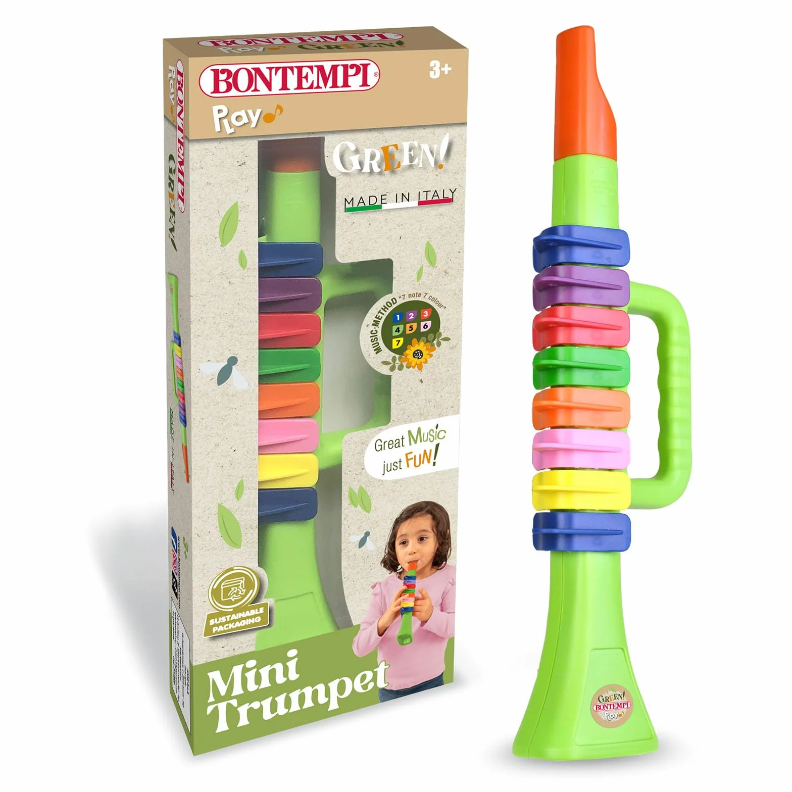 Bontempi Trąbka 270 mm Muzyczna Zabawka Dla Dzieci 3+
