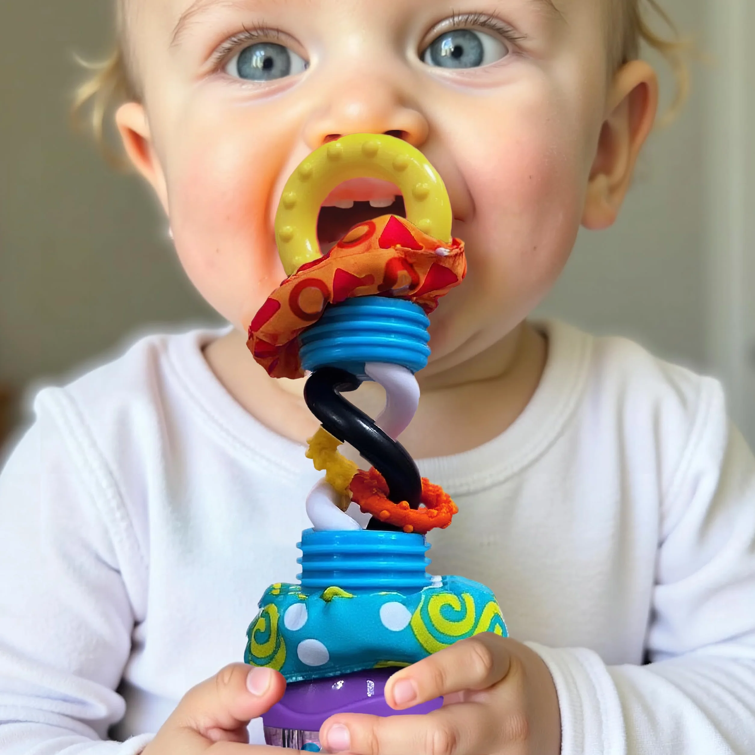 Playgro 764285 grzechotka Super Shaker, od 3 miesięcy, super shaker, kolorowa, 40097