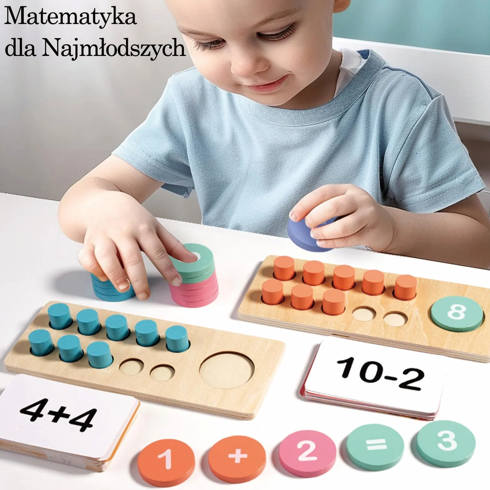 Zabawki Montessori 2 3 4 5 6 Lat, Gry Edukacyjne od 5 Lat, Zabawki Montessori 2 Lata, Nauka Liczenia, Gry Edukacyjne od 4 Lat, Prezent 2-6 Lat Dla Dzieci Chłopiec Dziewczynka
