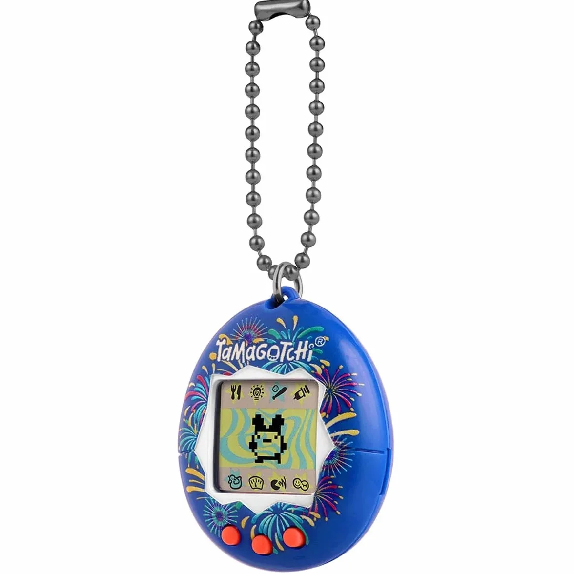 Bandai Tamagotchi Original Festival Sky Shell Cyber Pet zabawka dla dorosłych i dzieci z łańcuszkiem