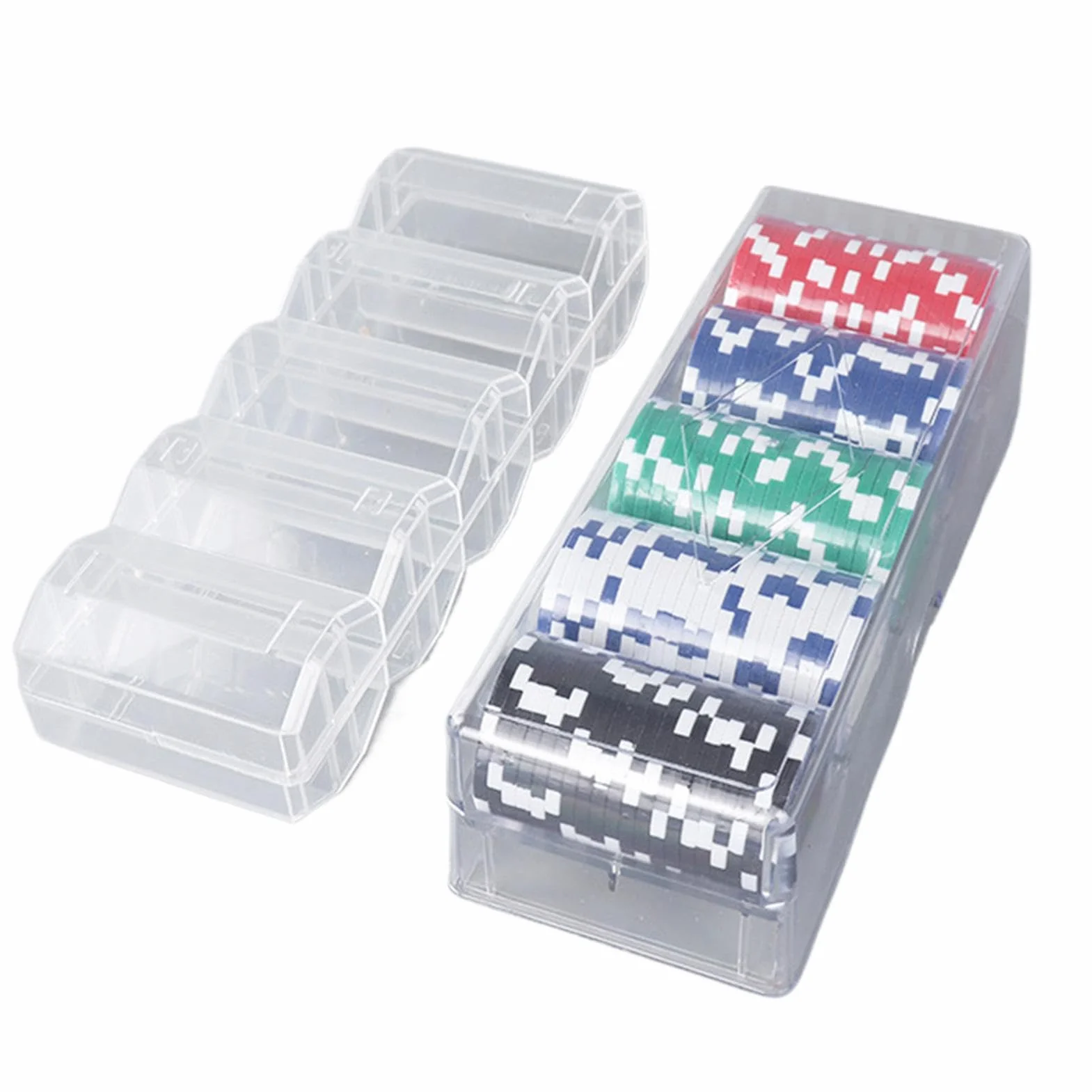 Zestaw żetonów do pokera, żetony liczące liczniki, żetony pokerowe z obudową aluminiową, późne żetony do pokera, zestaw pokera z obudową, aluminiowe żetony do pokera, profesjonalne żetony do pokera,
