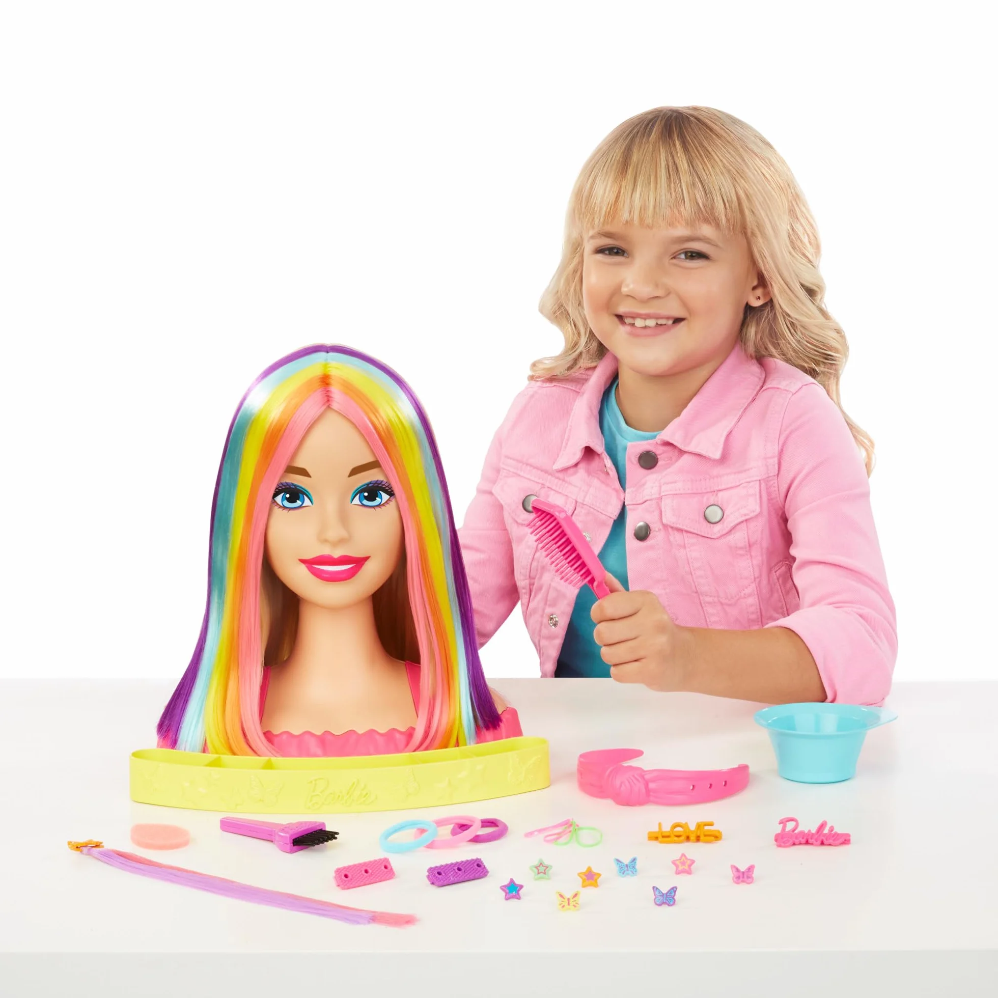 Barbie Totally Hair Głowa do stylizacji deluxe Color Reveal HMD78