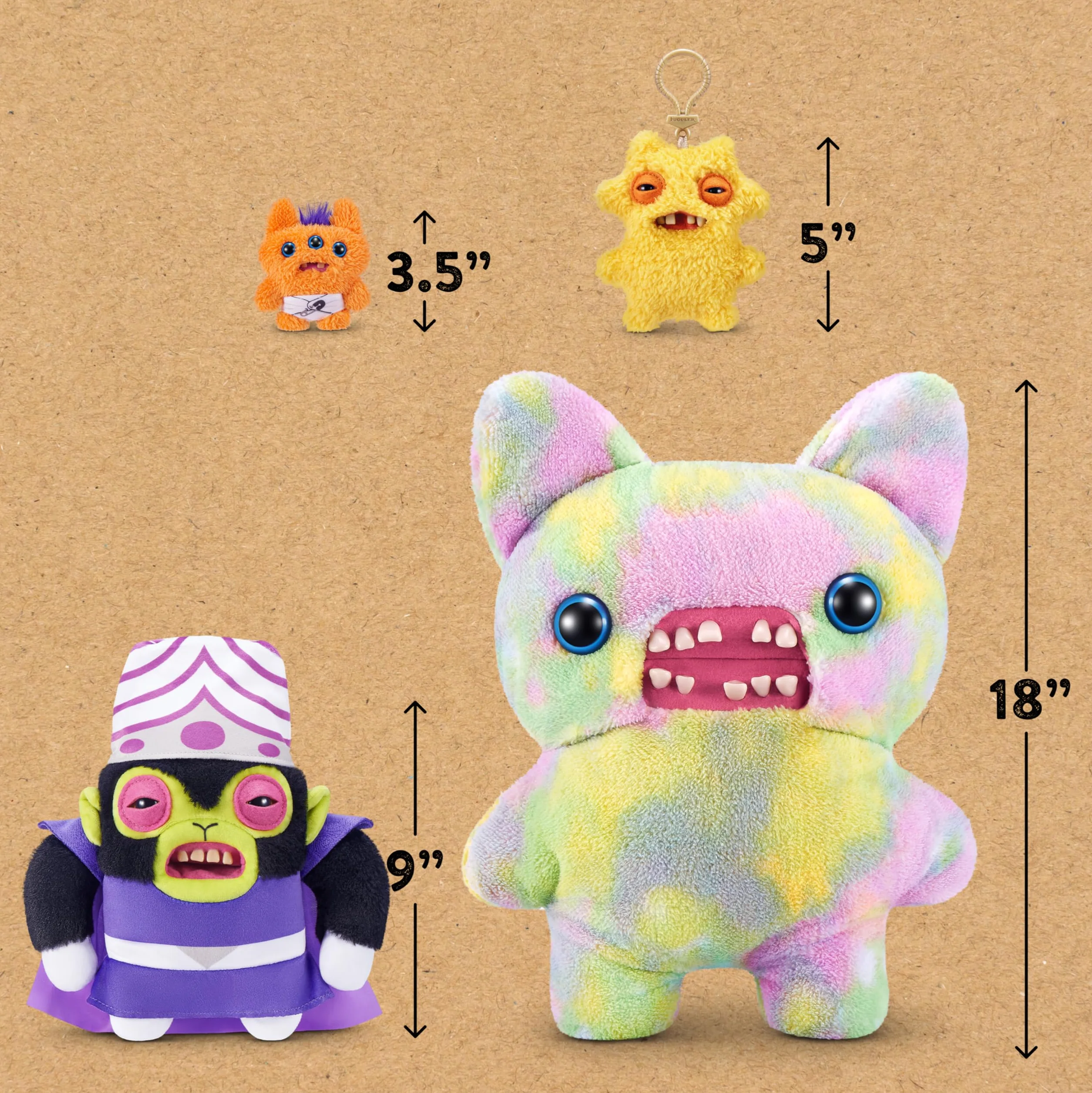 Fuggler SERIES 1-POWERPUFF GIRLS PLUSH 9" (MOJO JOJO)