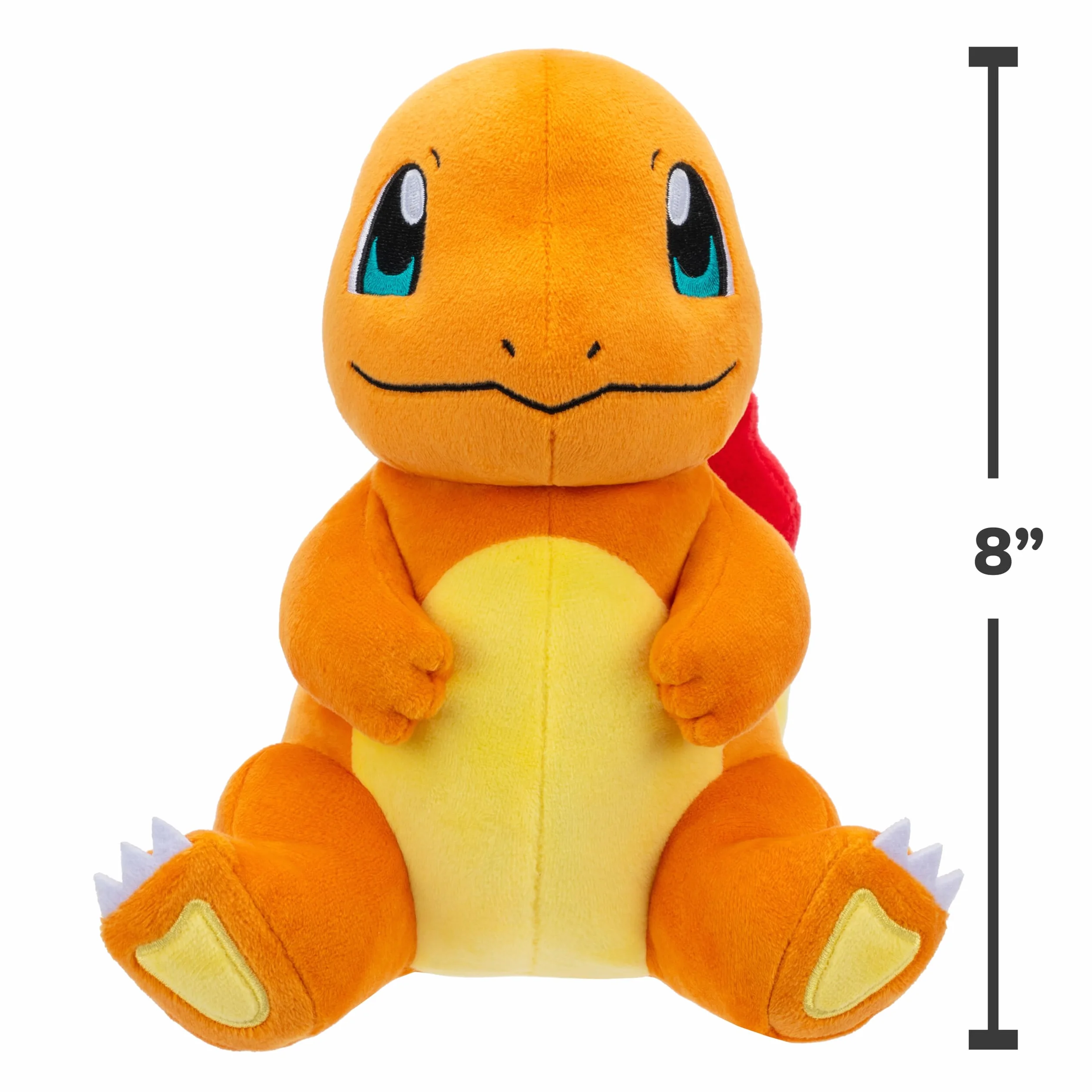 Pokémon Plush 20 cm Charmander PKW3659 - Orange - Official Pokemon stuffed toy for children 2+