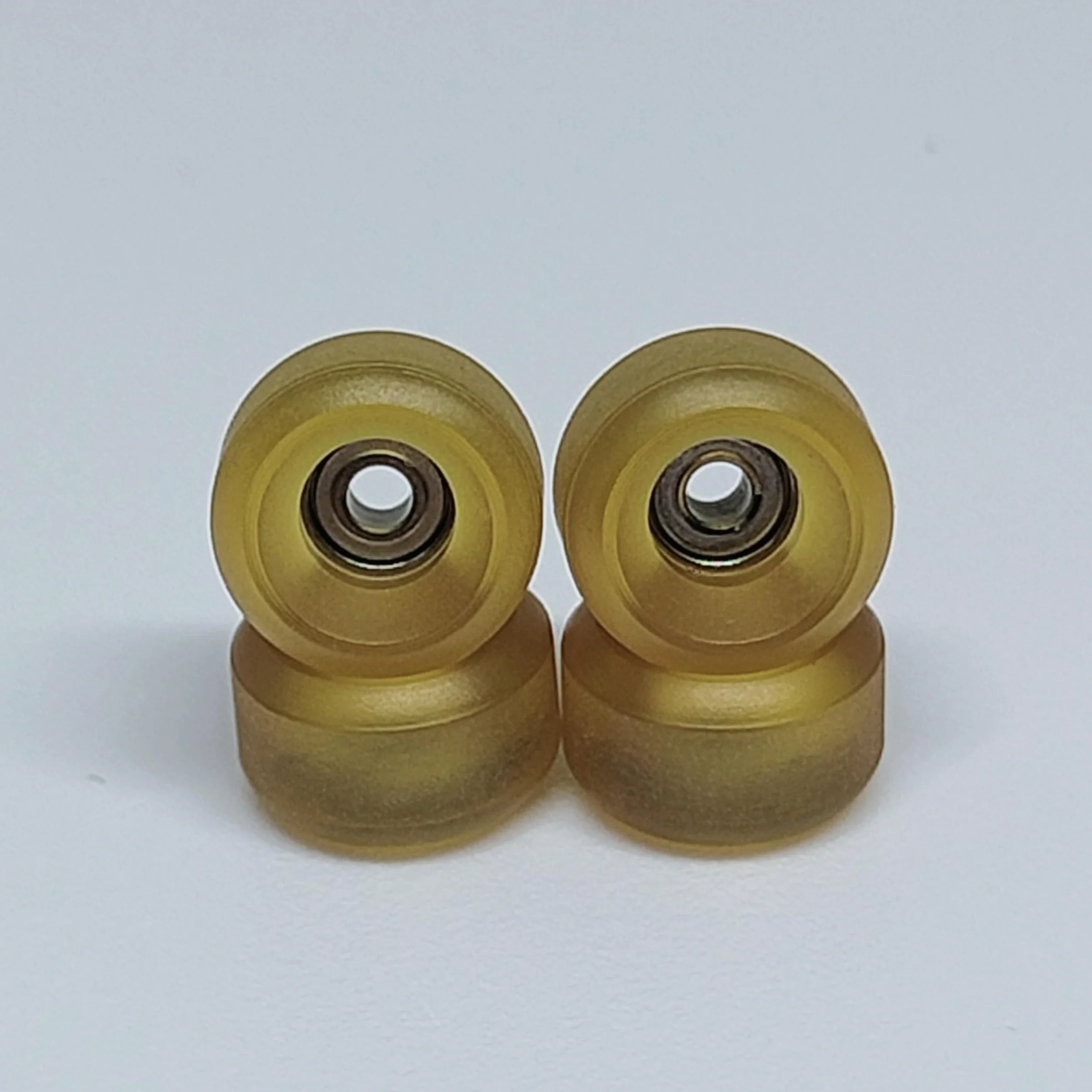 LEEFAI 75D Urethane Pro koła podstrunnicy przezroczyste bursztynowe koło łożyskowe ręcznie wykonane z poliuretanu - ultra obrotowe łożyska koła -7,8 * 4,8 mm