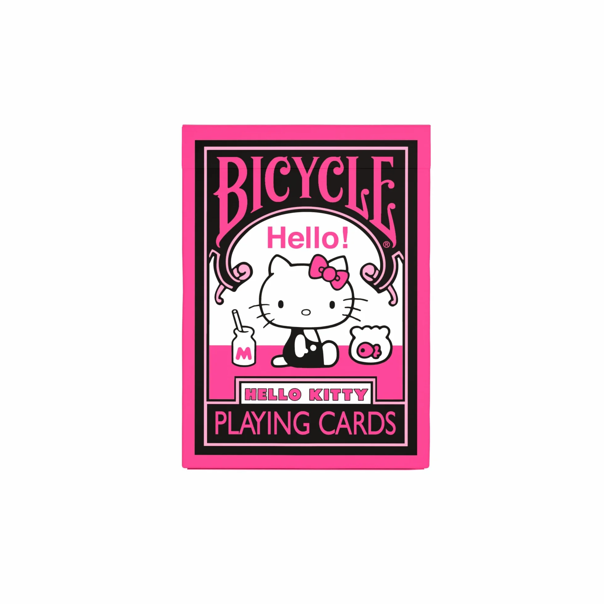 Bicycle Hello Kitty - Black and Pink (Designer Spielkarten, Poker, Skat...)
