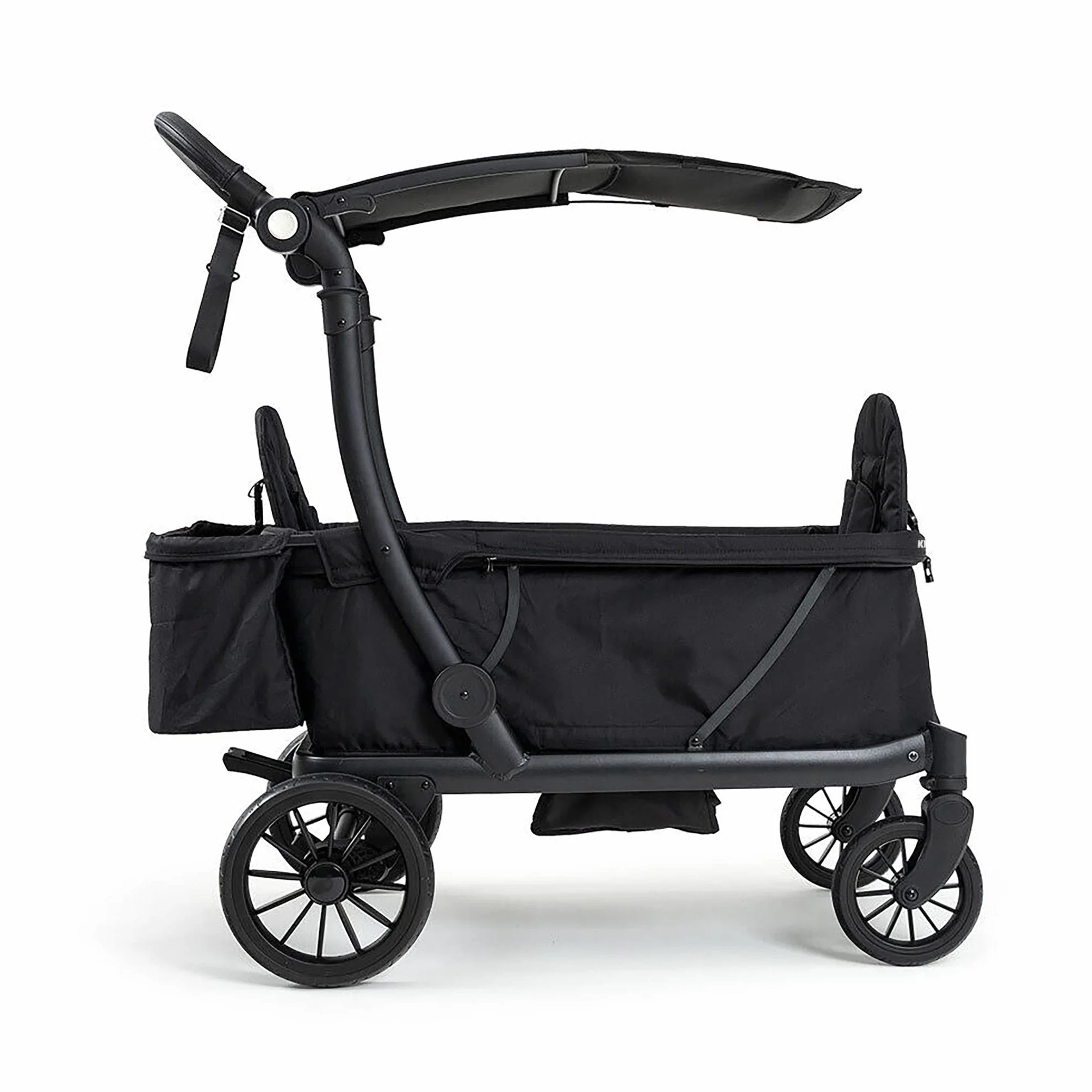 Wózek składany KETTLER COMPACT w kolorze antracytowym | Składany z daszkiem | Wielofunkcyjny | Wytrzymały | Nośność 70 kg | Oszczędność miejsca | Pasy bezpieczeństwa | Wózek dla maksymalnie 2 dzieci