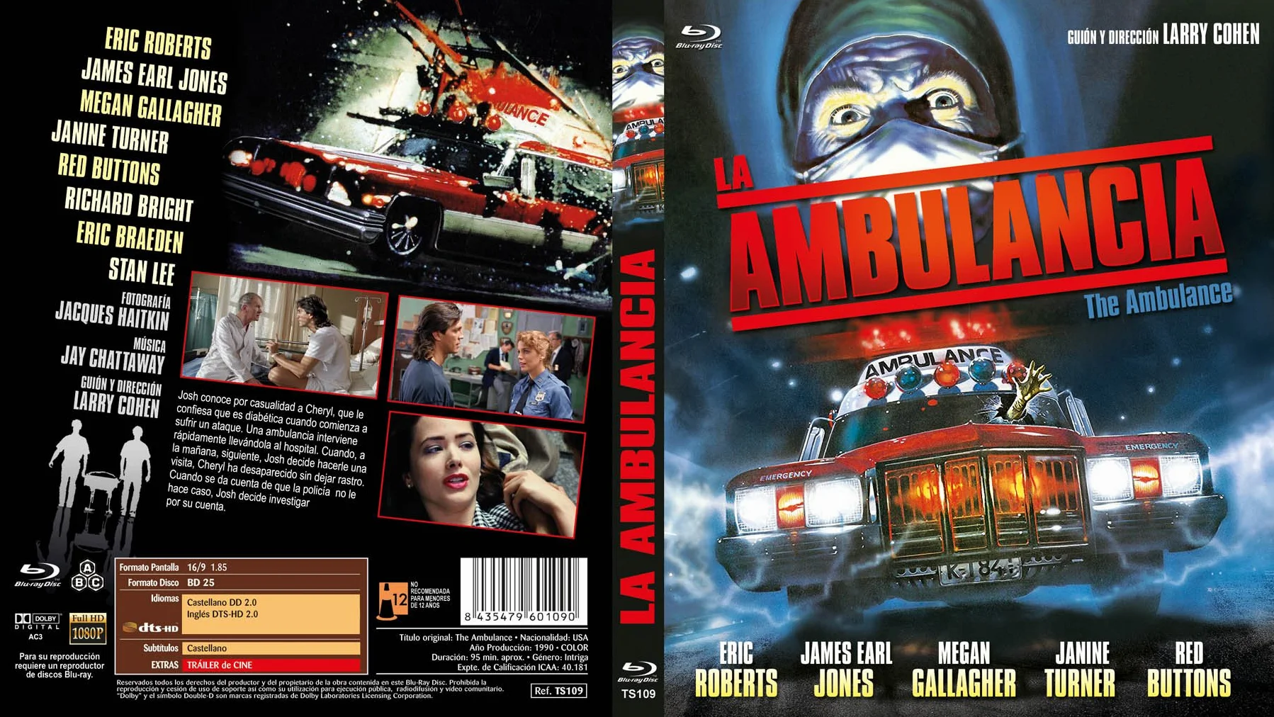 The Ambulance Blu ray La Ambulancia (język niemiecki) (bez niemieckich napisów) (angielski ścieżka dźwiękowa) (import z Hiszpanii)
