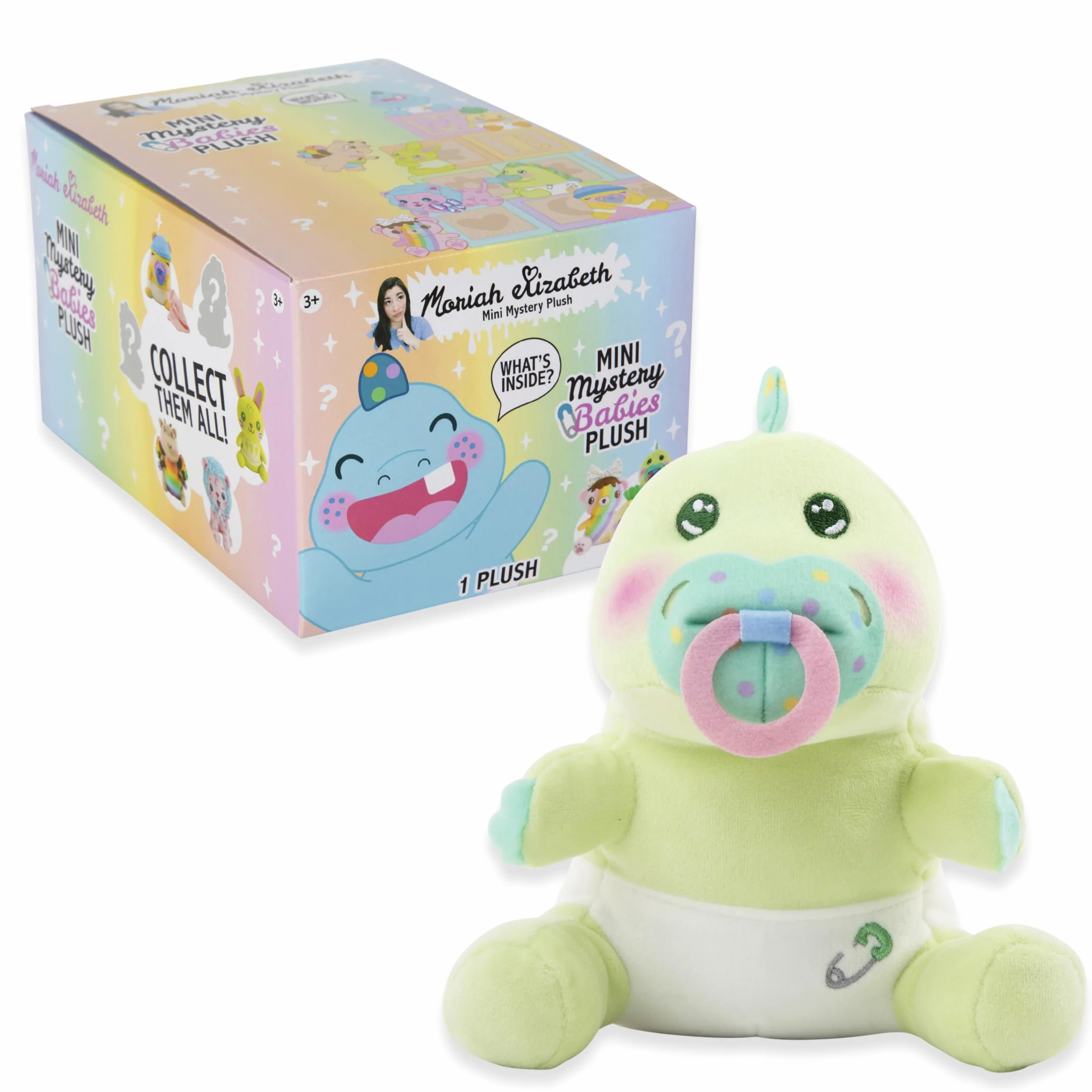 Moriah Elizabeth Mini tajemniczy plusz, seria 4, Baby Mystery Plush, YouTube Craft Channel, Blind Box, 1 z 8 możliwych, oficjalny produkt