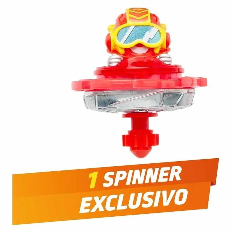 SUPERTHINGS KAZOOM Power - Kazoom Spinner - Doc Vroom, zawiera 1 kapsułkę Kazoom, 1 bączek Kazoom i 1 pasek.