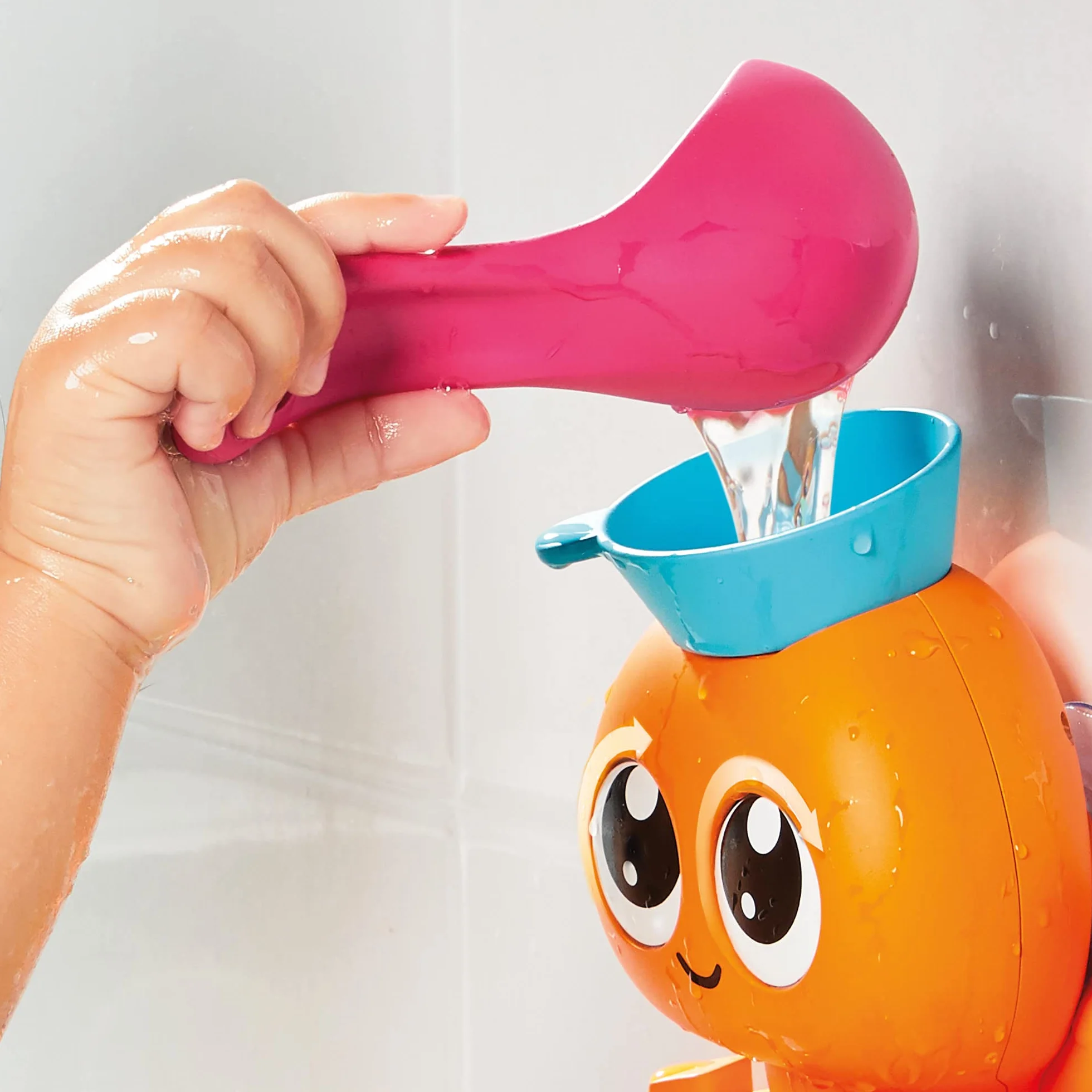 Toomies E73104 Tomy 7 in 1 Activity Octopus, Kids Toys for Water Play, Fun Bath Accessories for Babies and Toddlers, Suitable for 18 Months and Older, Multicoloured