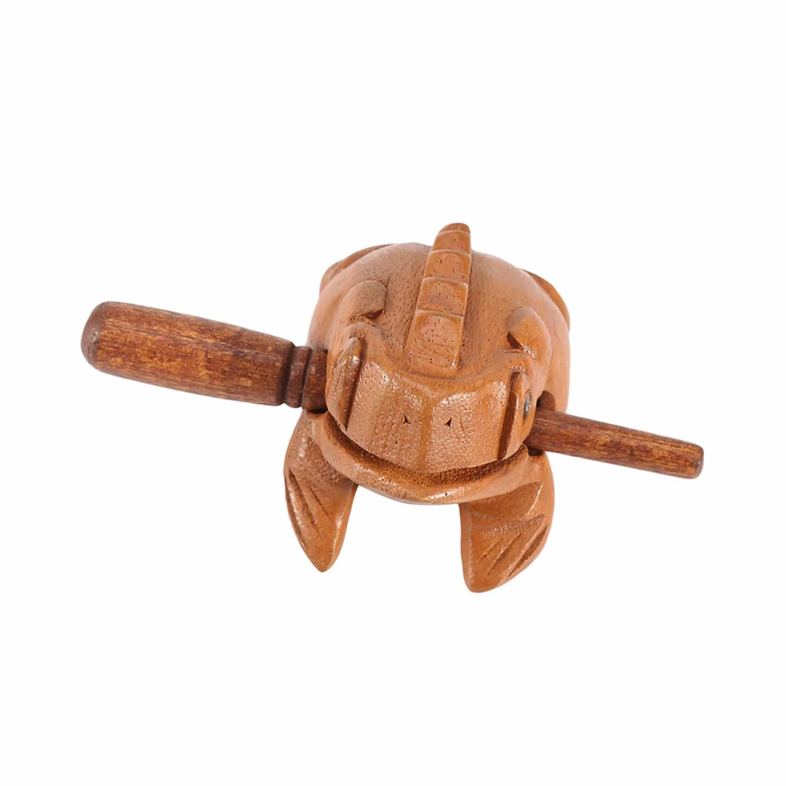 Drewniana żaba tajlandia tradycyjne rzemiosło drewniana szczęśliwa żaba rechot Instrument muzyczny Home Office Decor Office(#3 10.6CM)