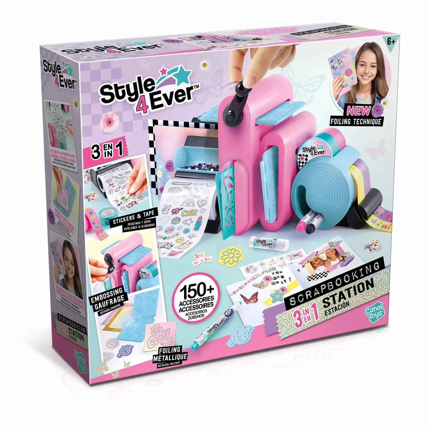 Canal Toys Studio scrapbookingu 3 w 1 150+ akcesoriów do majsterkowania od 6 lat