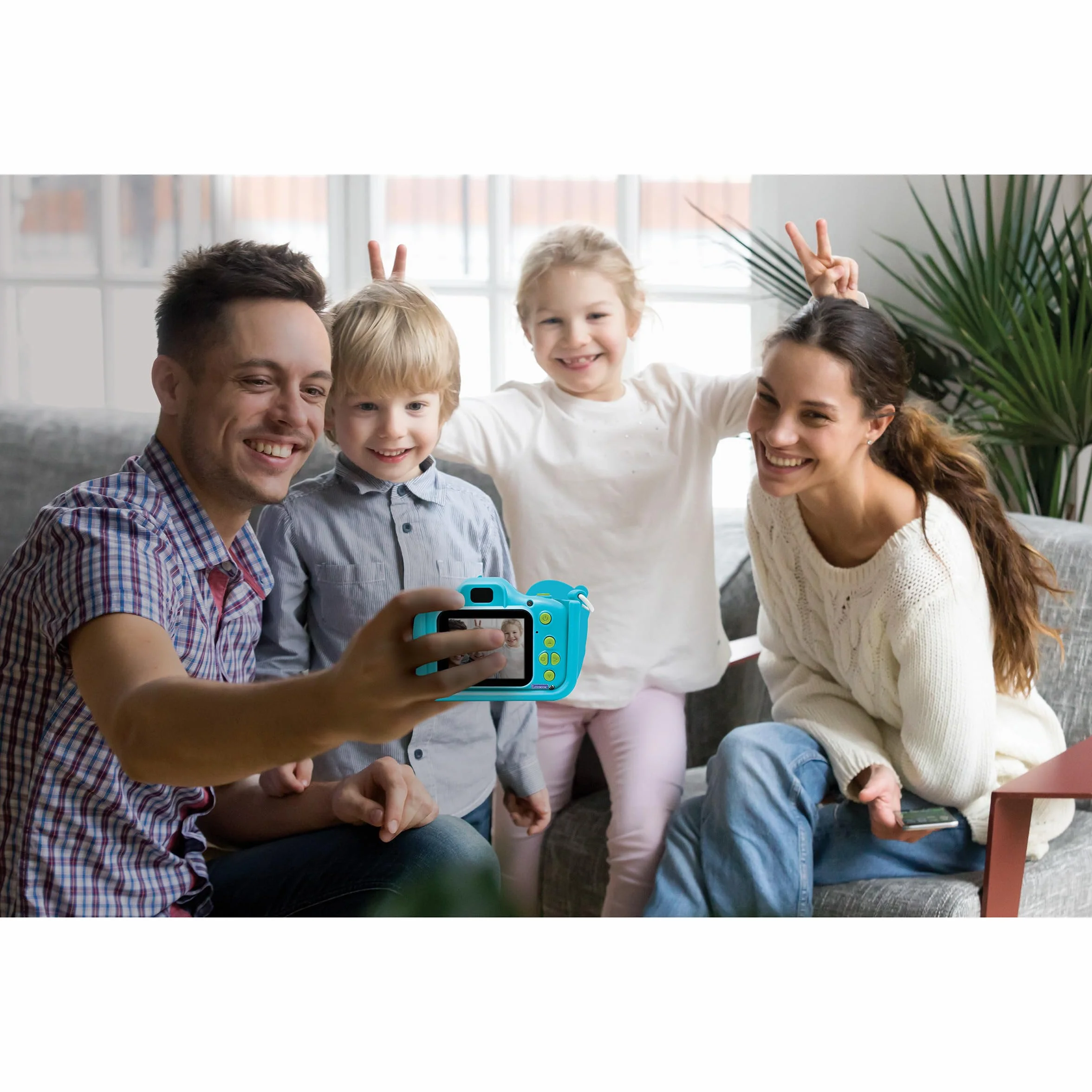 Lexibook, Aparat dla dzieci Disney Toy Story, Ochronna osłona z postacią, Wbudowana pamięć flash, Ładowany przez USB‑C, Niebieski/Zielony