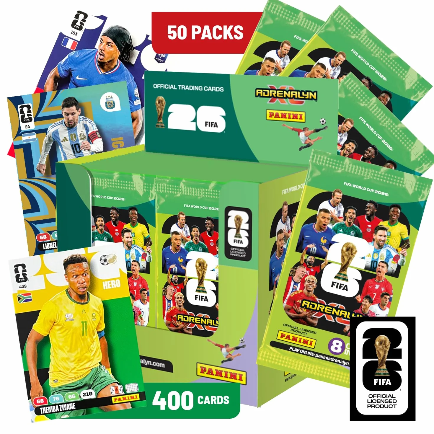 Panini Mistrzostwa Świata FIFA 2026 Gra karciana Pudełko z 24 kieszeniami