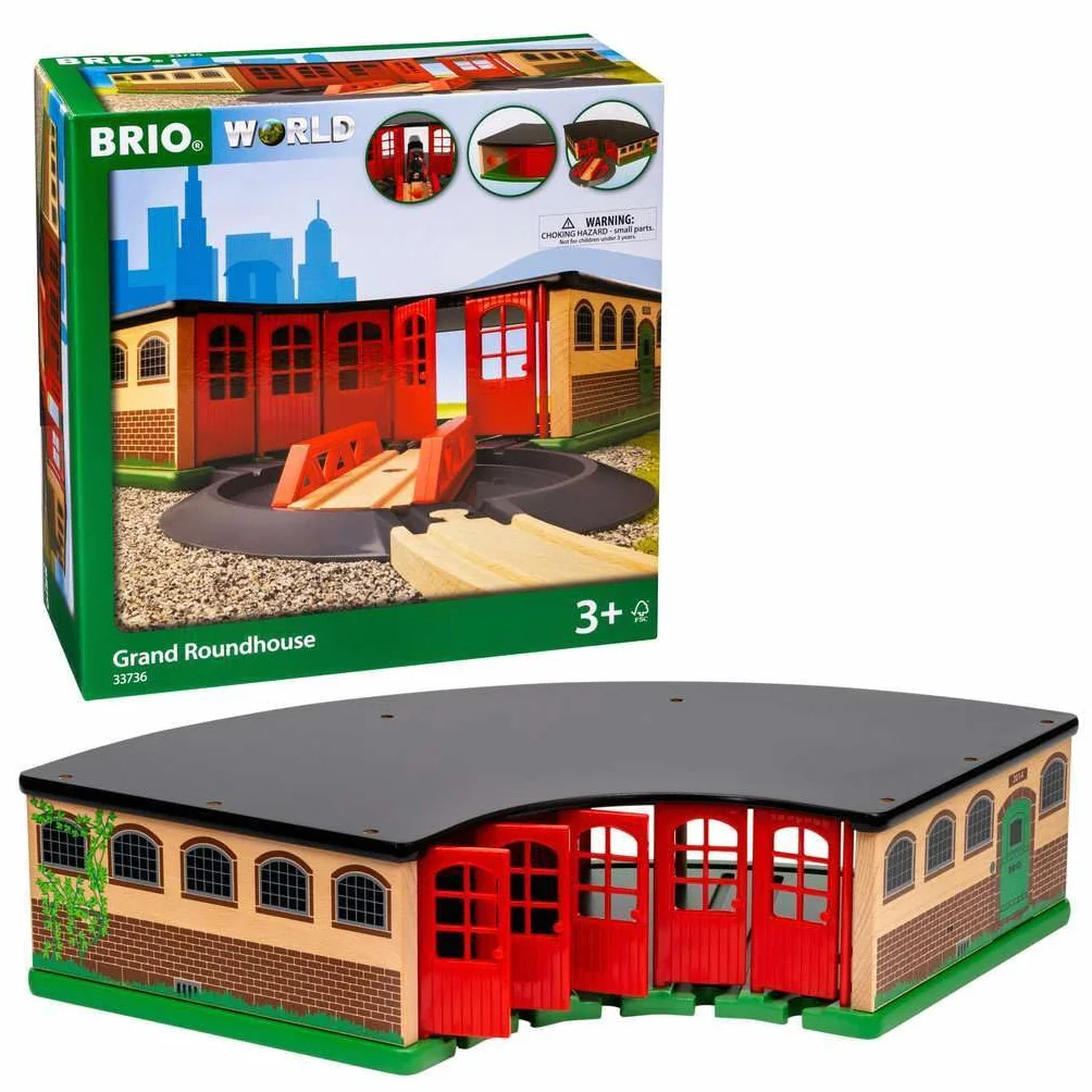 BRIO World - Großer Ringlokschuppen