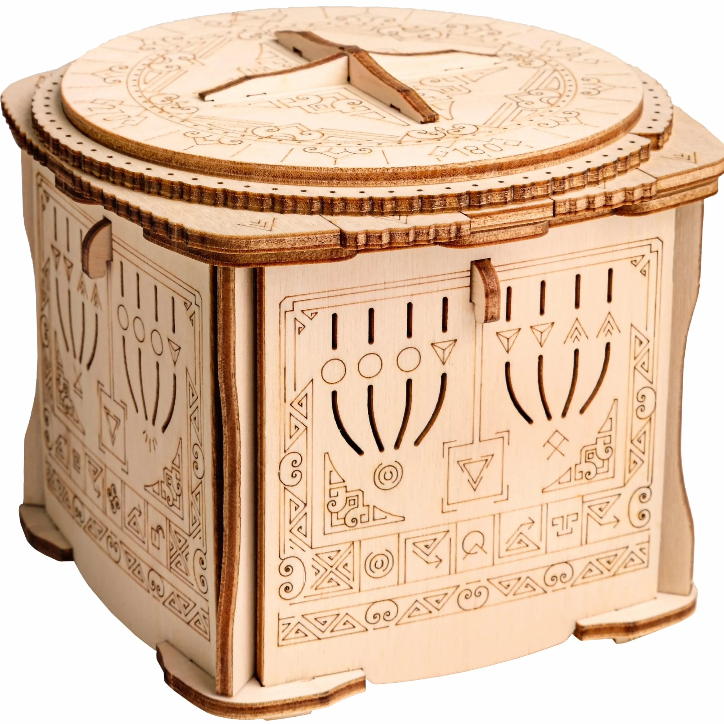 ESC WELT Wooden Secret Lock Box – kreatywne pudełko prezentowe na pieniądze, bony, karty podarunkowe – gra w drewniane pudełko 3D – puzzle prezentowe – pudełko prezentowe dla młodzieży i dorosłych –
