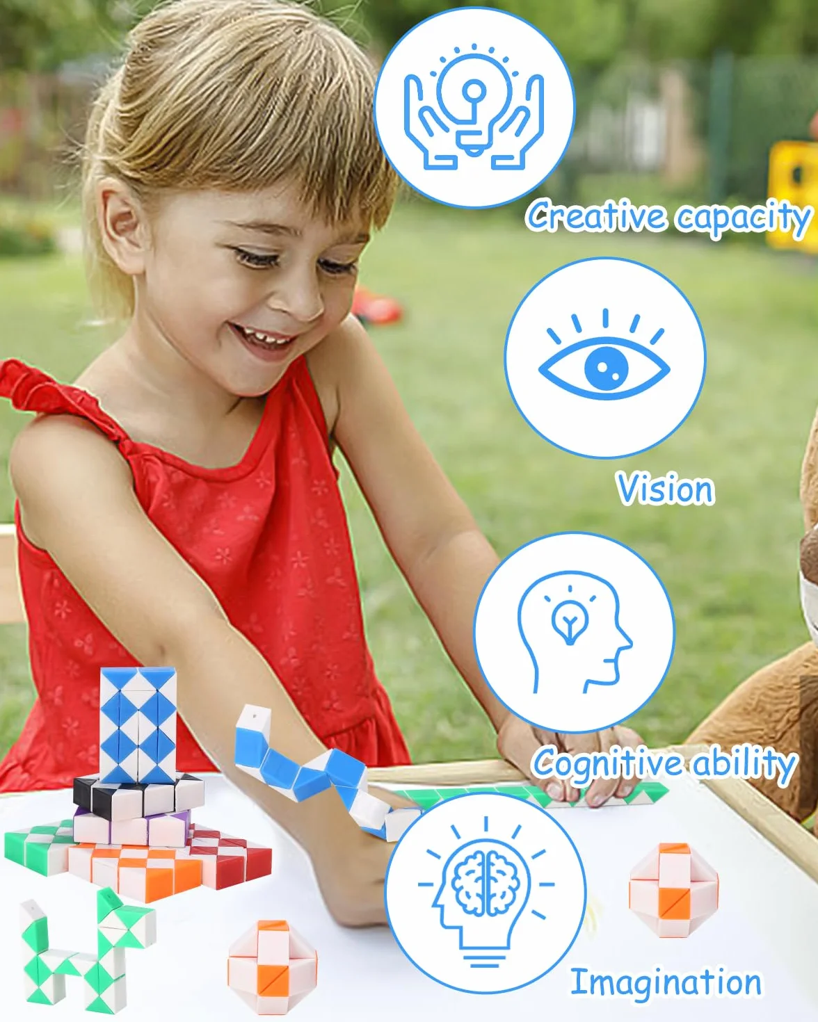 30 sztuk 24 klocki magiczne kostki węża,magiczny wąż,Prezent urodzinowy dla dzieci,zabawka dla dzieci,mini skręcane puzzle kostki,inteligencja,upominki na przyjęcie urodzinowe