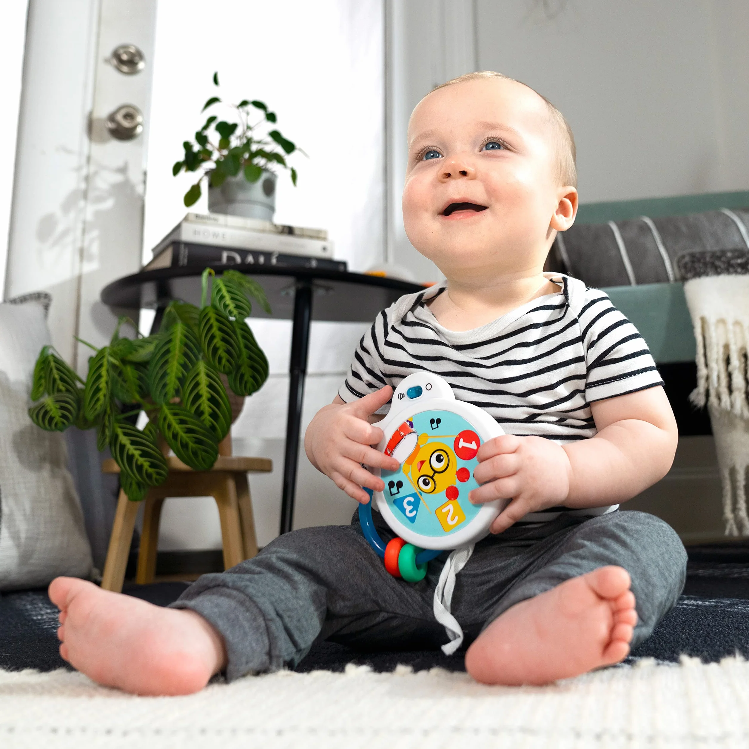 Baby Einstein Tiny Bęben muzyczny, zabawka, wiek 3+ miesięcy, Bead Chaser