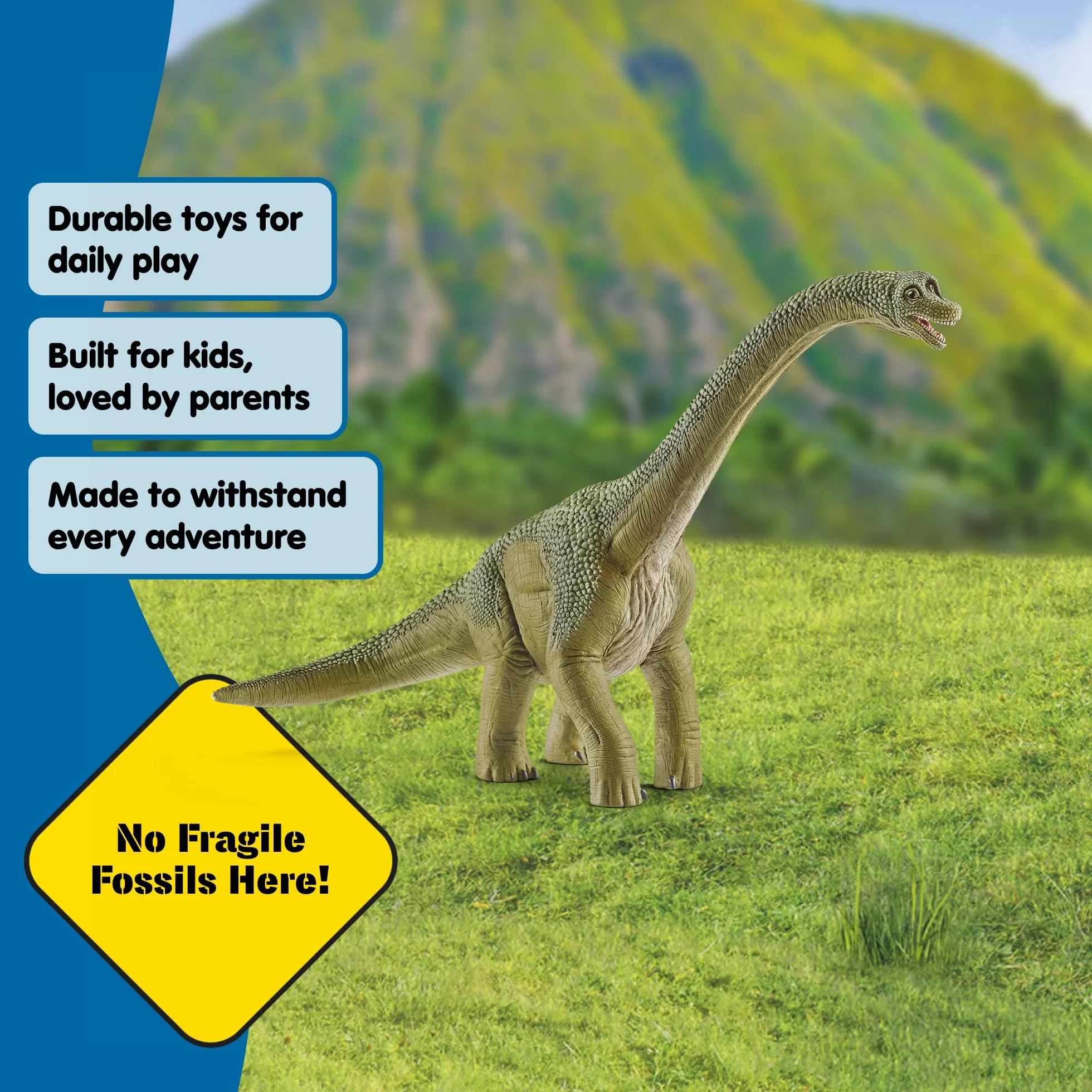 schleich DINOSAURS | Brachiozaur 14581 | Realistyczna figurka schleich Dino | Zabawka dinozaur do kolekcjonowania | Świetny prezent dla dziewczynek i chłopców | Zabawka od 3 lat | 30 x 12 x 19 cm