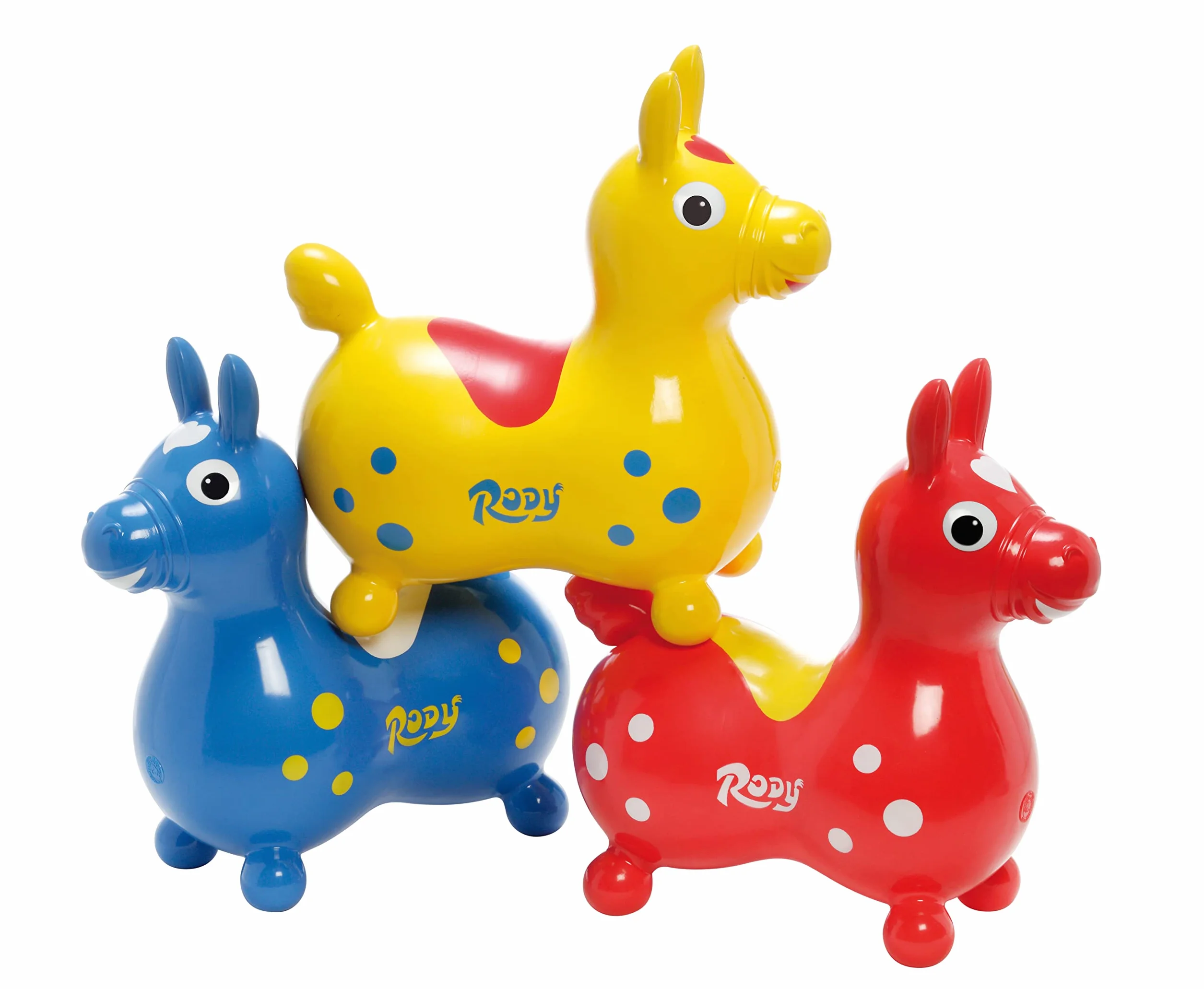 Jakobs 4019960 Rody Dmuchany Koń Skaczący, Czerwony