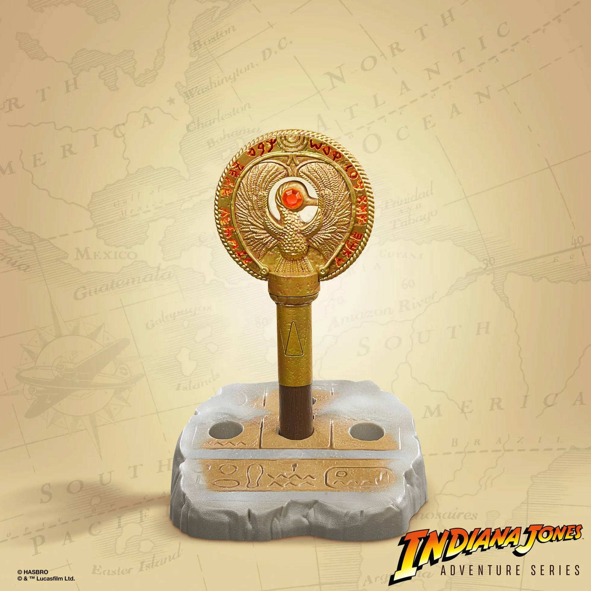 Hasbro Indiana Jones Adventure Series Staff Ra Nakrycie Głowy Kostium Wielokolorowy