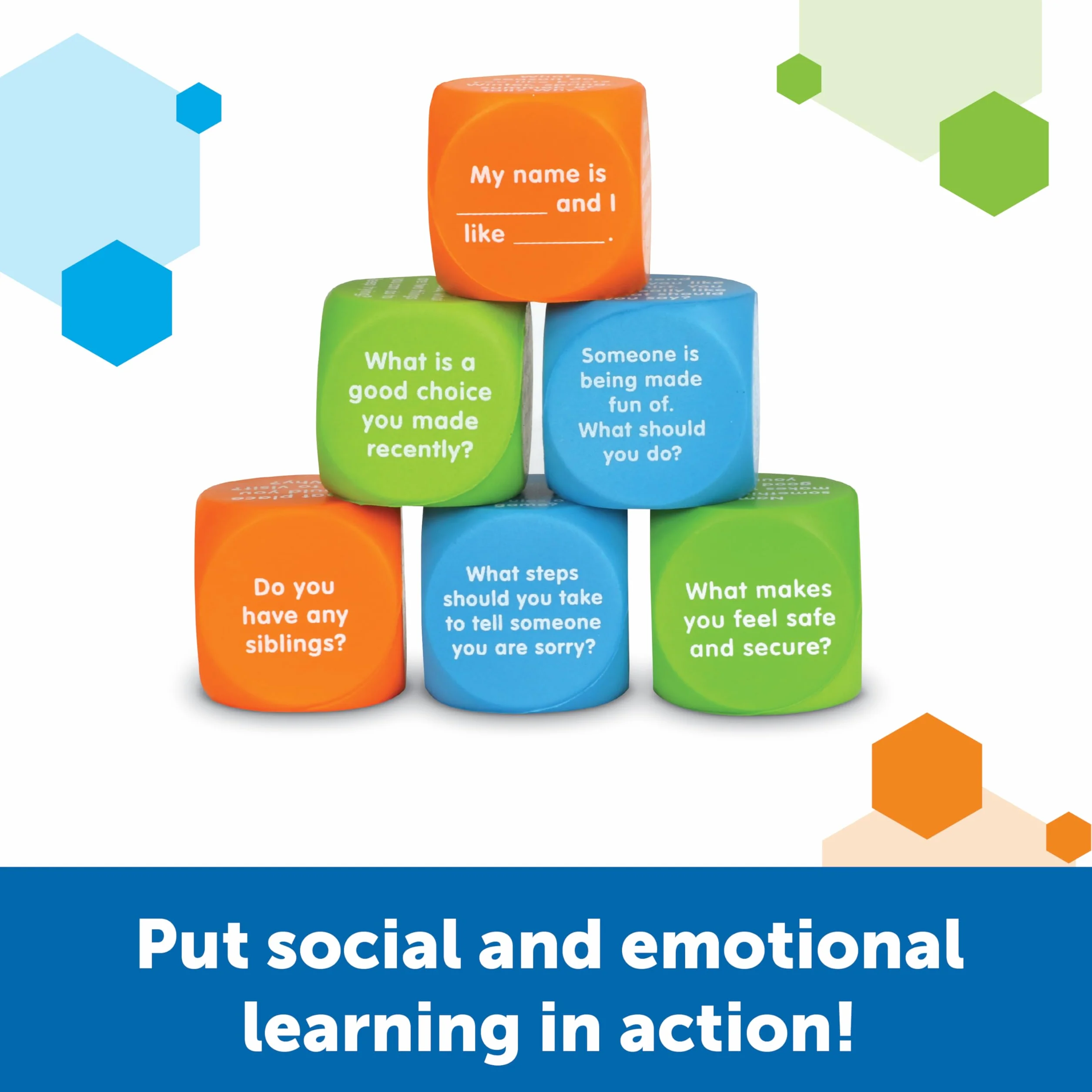Learning Resources Let's Talk 6 Kostki Zestaw