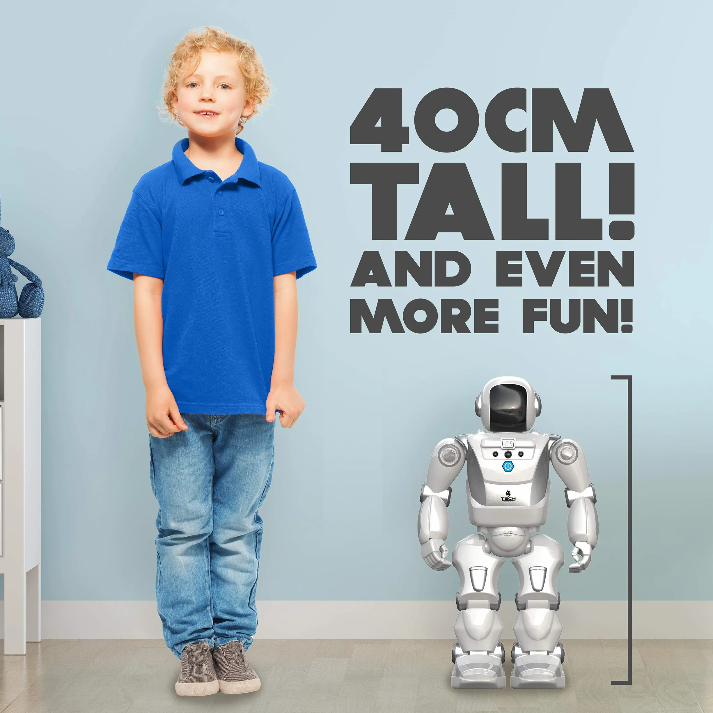 Programme SilverLit-A-Bot X | Gigantyczne interaktywne spacery na dużą skalę, szybowanie, tańczący robot zabawkowy z 48 poleceniami, mimika twarzy LED i fajne dźwięki, roboty dla dzieci w wieku 5+