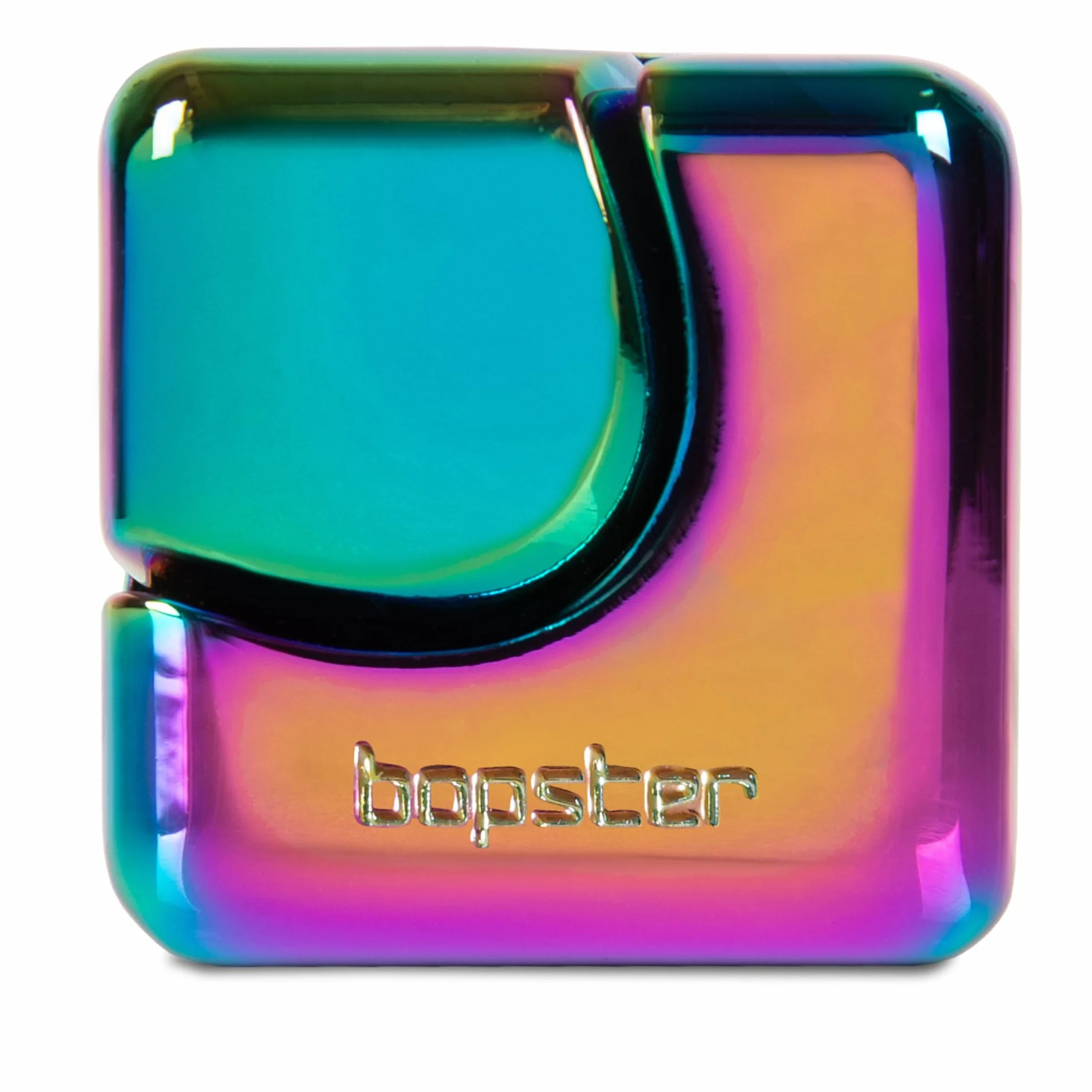 Bopster Fidget Cube Spinner | Anodyzowany metalowy ręczny spinner, zabawka sensoryczna i antystresowa dla dzieci i dorosłych, ADHD, ADD, autyzm, idealny prezent, opalizujący