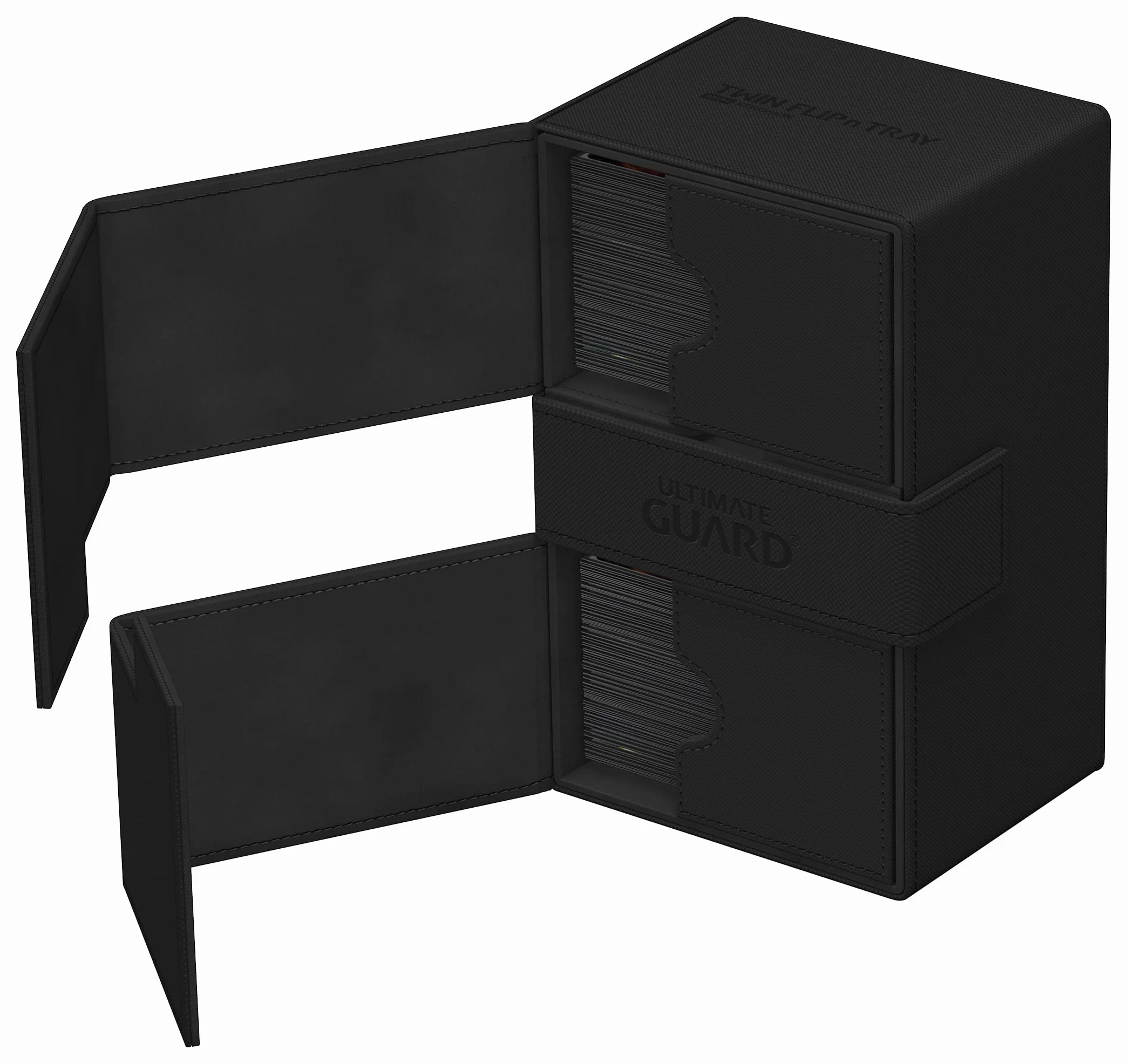 Ultimate Guard UGD011234 Twin Flip`n`Tray 160+ XenoSkin Monocolor czarne pudełko na karty