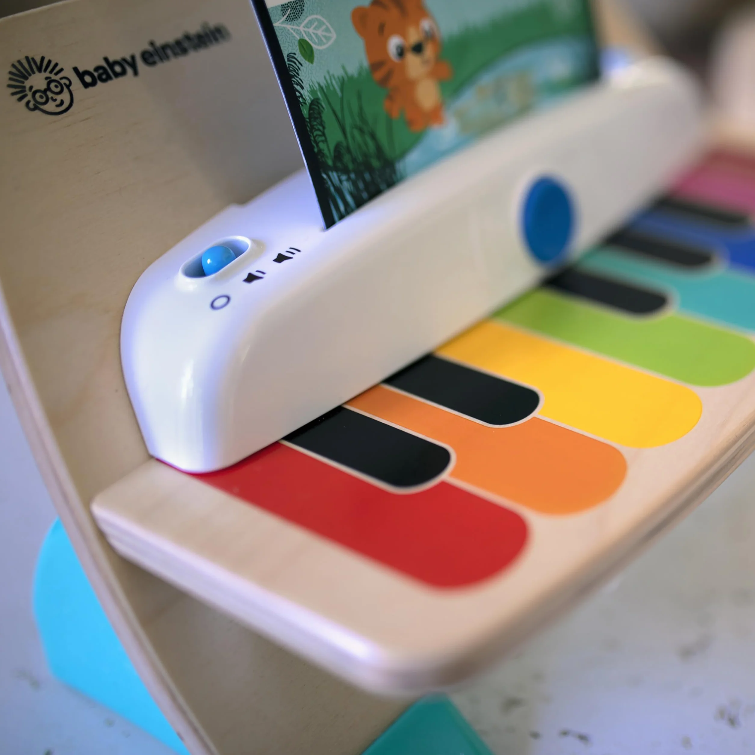 Baby Einstein Hape Magic Touch Piano Wooden Musical Toy Instruments for Toddlers, 2 Play Modes, 6 Songs, Volume Control, Age 6 Months +