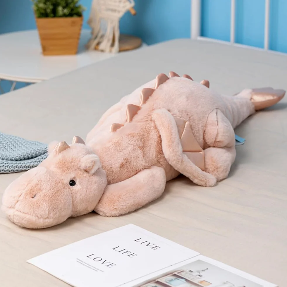 Weighted Stuffed Animal, 90 cm, miękka zabawka latawca, 2,2 kg, terapeutyczna zabawka sensoryczna dla dzieci i dorosłych – niebieski/zielony/różowy/biały (90 cm x 34 cm x 14 cm)