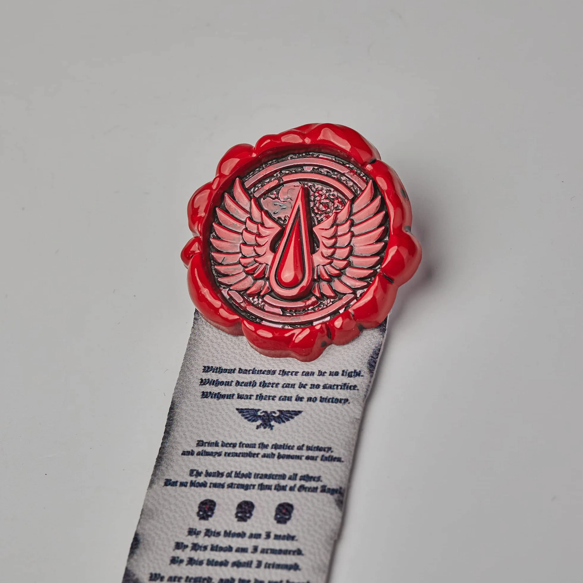 Starforged Warhammer License Merch Purity Stamp 40k Blood Angel Pin Badge/Sticker 1, Cynk