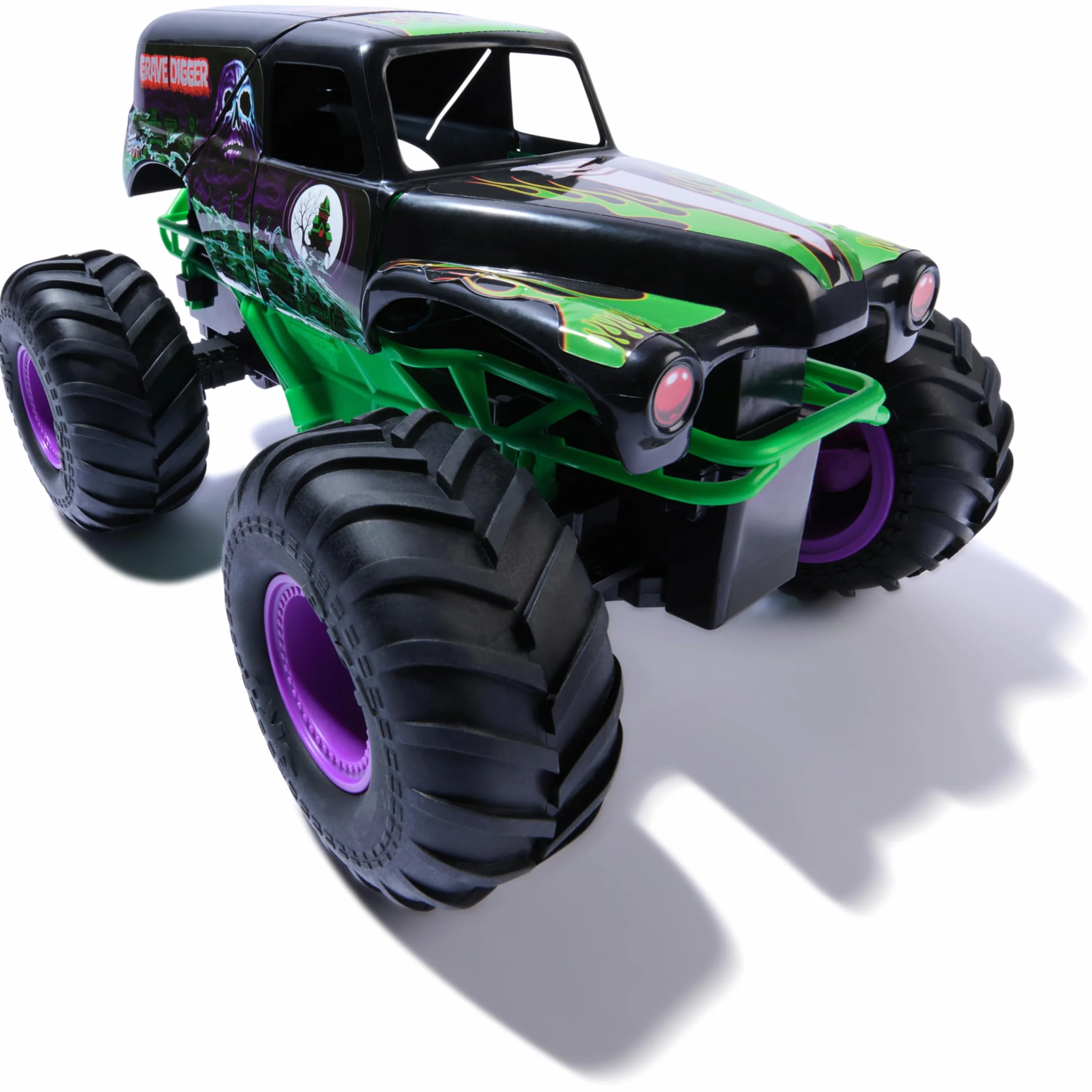 Monster Jam - Smash 'n Bash Grave Digger, zdalnie sterowana monster truck, która odkształca się podczas awarii i naprawia ponownie za naciśnięciem jednego przycisku, sterowanie 2,4 GHz, od 4 lat