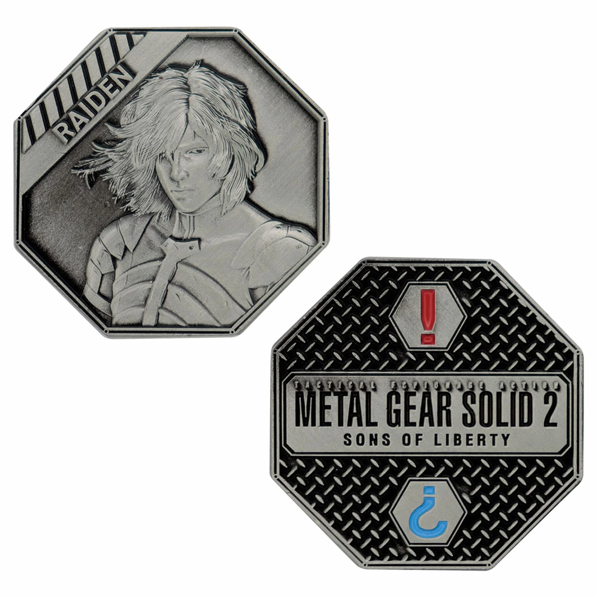 FaNaTtik Metal Gear Solid 2 Raiden limitowana edycja kolekcjonerska moneta – oficjalnie licencjonowana, 5000 na całym świecie, edycja kolekcjonerska, prezent dla graczy