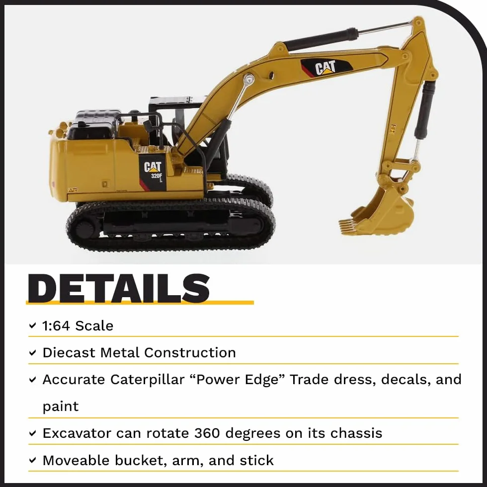 Diecast Masters Koparka hydrauliczna CAT 320F L