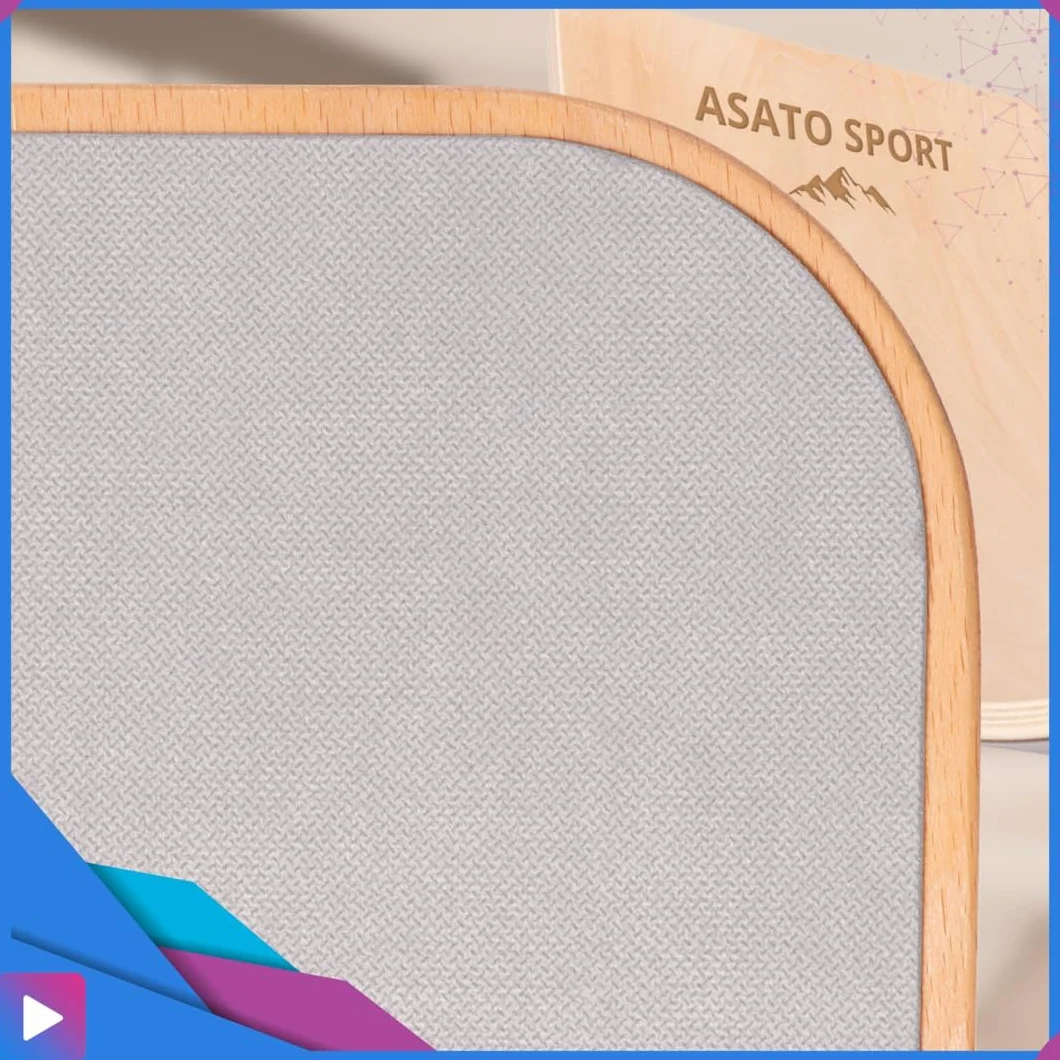 ASATO Deska balansowa z drewna – zabawka Montessori dla dzieci i dorosłych – deska do balansowania z filcem – deska do balansowania 82 x 29 cm – deska do balansowania i deska do balansowania