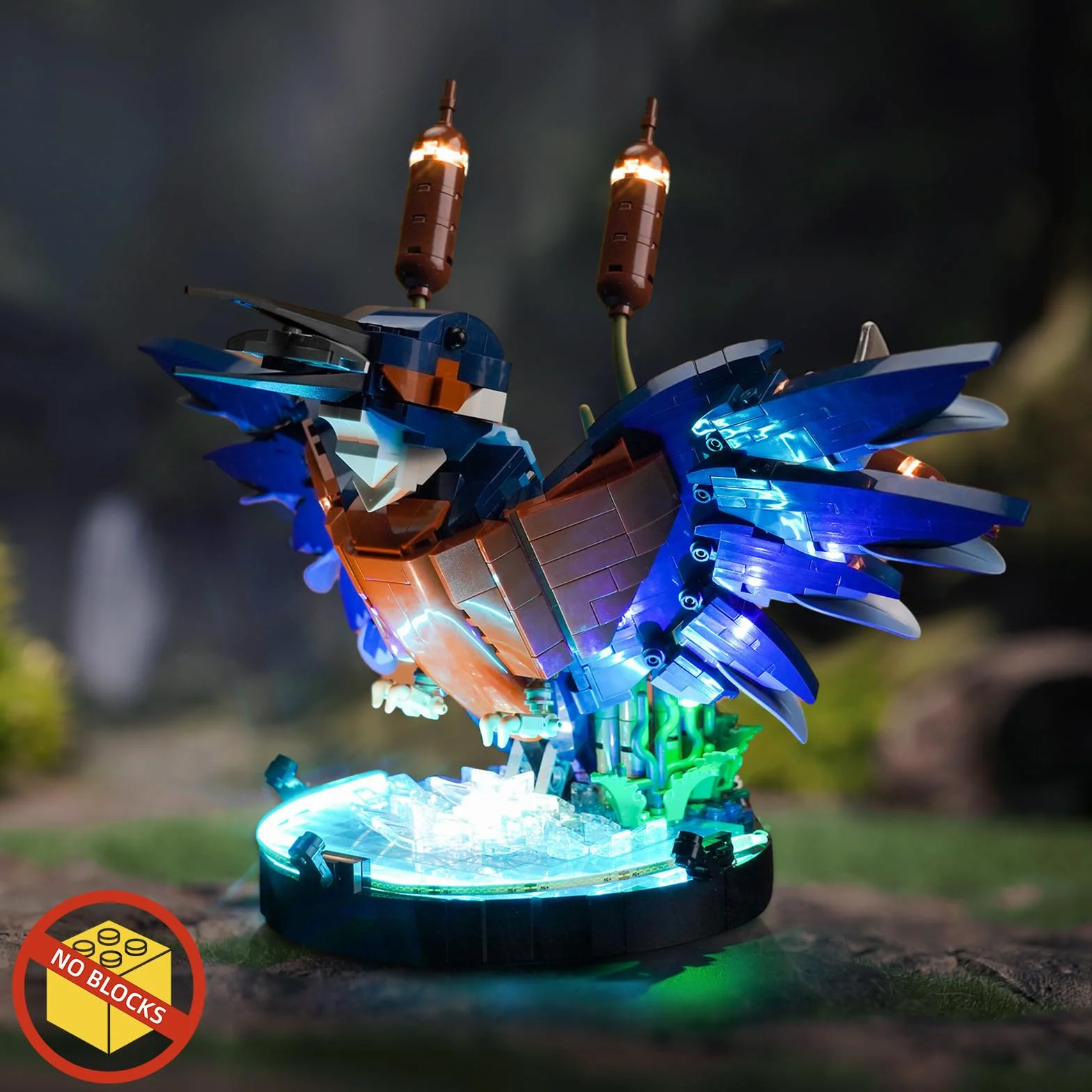 BrickBling Zestaw świateł LED do Lego 10331 Kingfisher Bird (bez Lego), zestaw oświetlenia dekoracyjnego dla Lego Kingfisher Bird, kreatywne zabawki