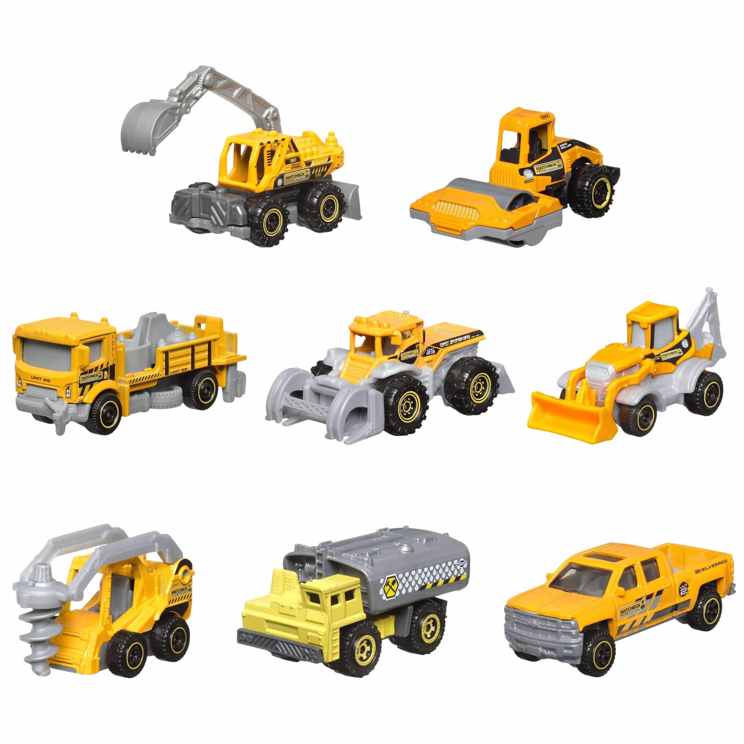 Matchbox Tematyczny 8-pak pojazdów w skali 1:64, w tym jeden model dostępny tylko w tym zestawie (style mogą się różnić), HVR81